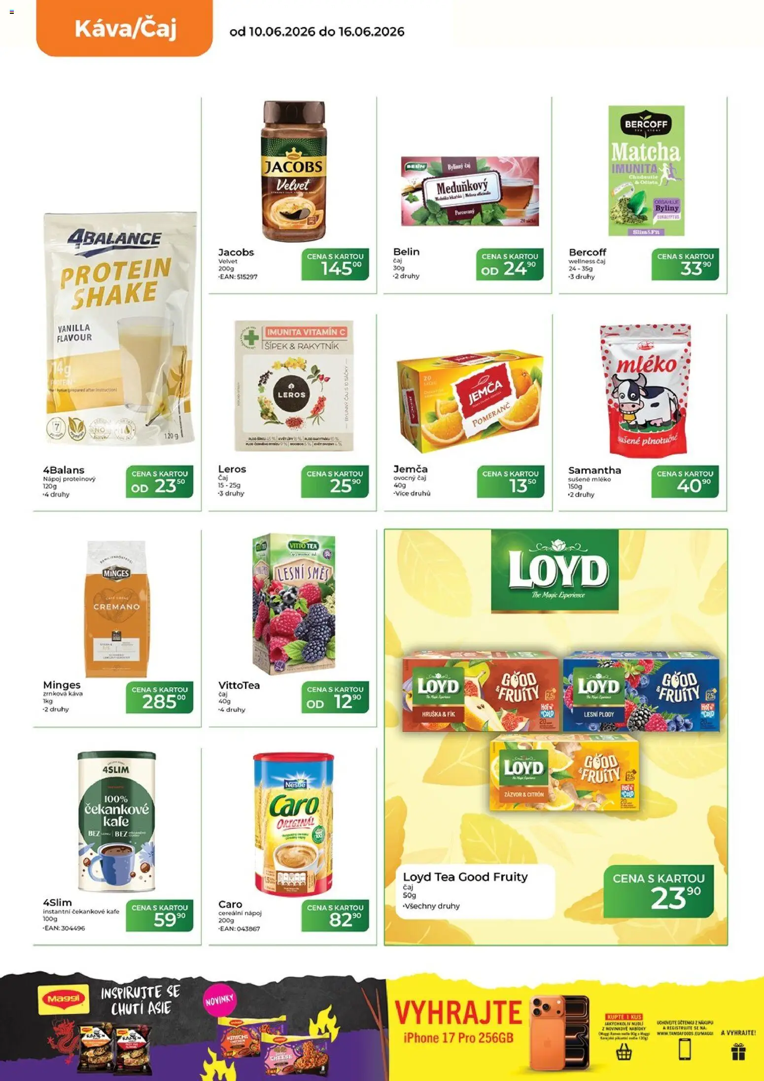 Tamda Foods leták od 10.06.2026 | Strana: 24 | Produkty: Sušené mléko, Matcha, Jacobs, Citron
