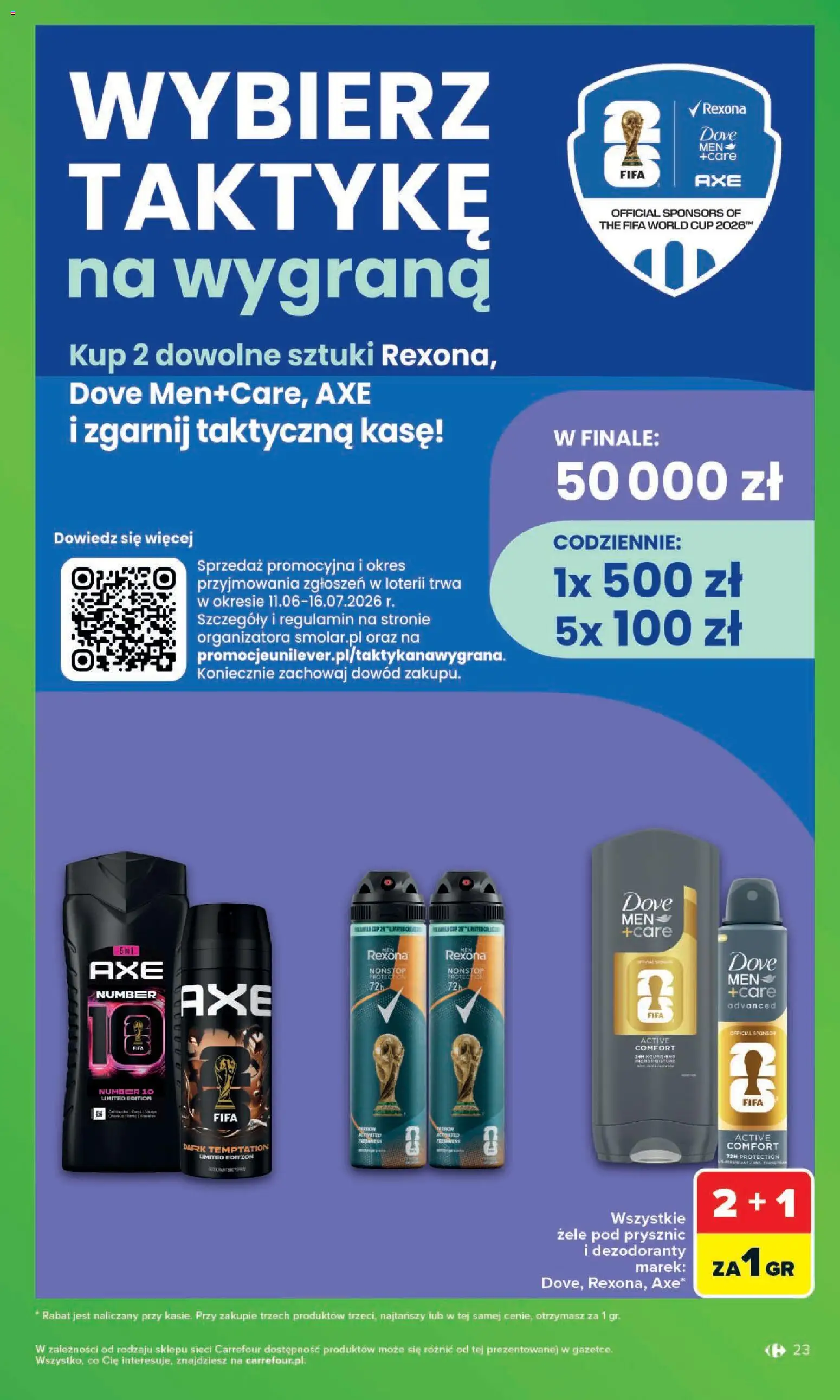 Carrefour gazetka - Zakupowa taktyka kibica od 01.06.2026 | Strona: 23