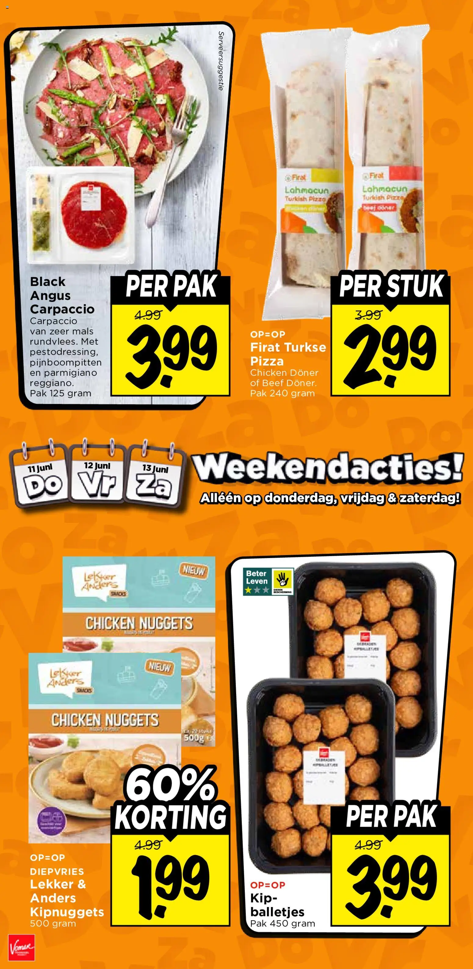 {H1} | Pagina: 4 | Producten: Pizza, Chicken Nuggets, Calvados, Kip