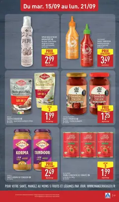 Aldi - Prévisualisation de SPRAY HUILE D'OLIVE AROMATISÉE, Huile d'olive vierge extra saveur truffe, ail ou basilic. valide à partir de 15/09/2026 | Page: 19