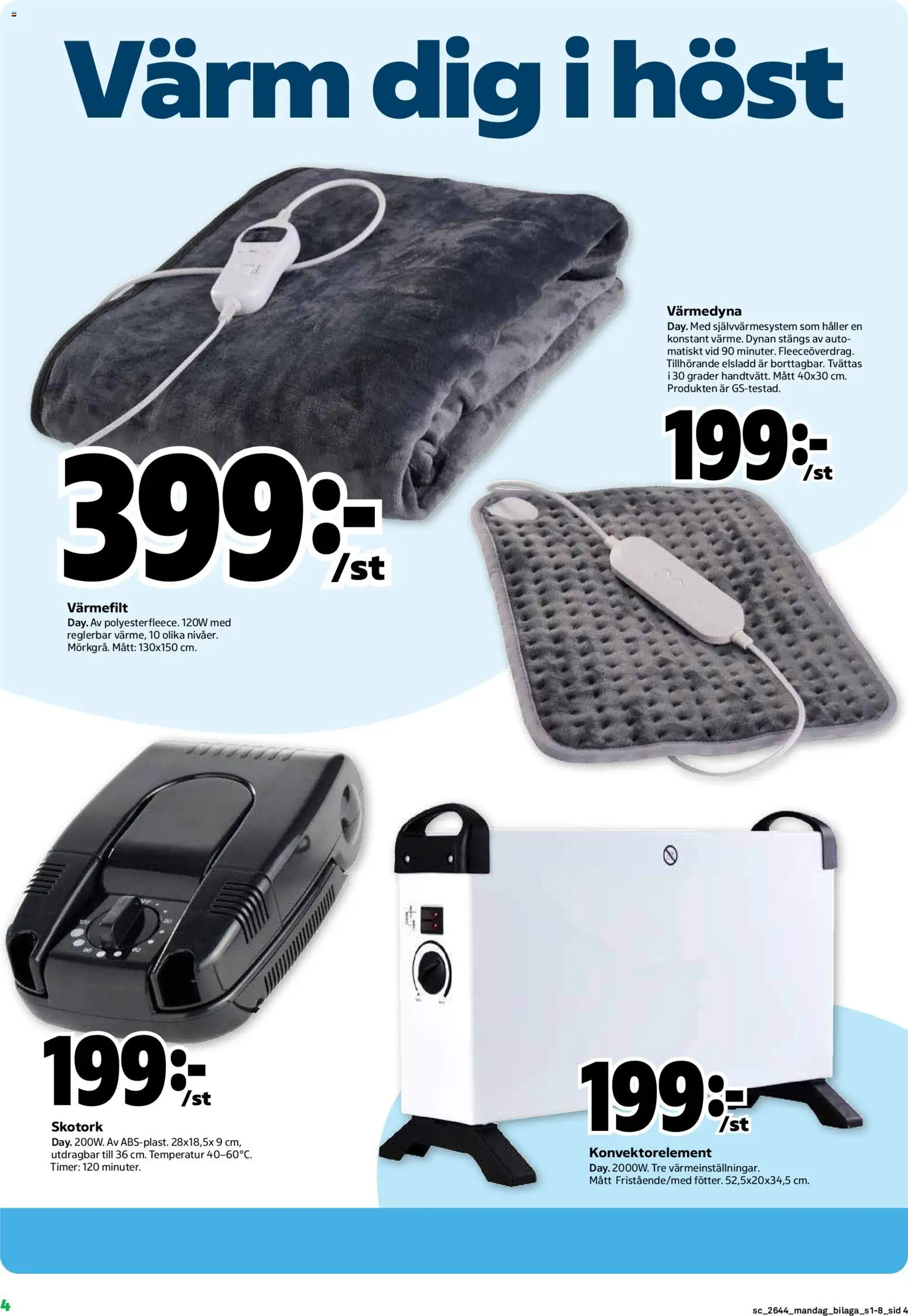 Stora Coop reklamblad aktuell från 26/10/2026 | Sida: 16 | Produkter: Värmefilt