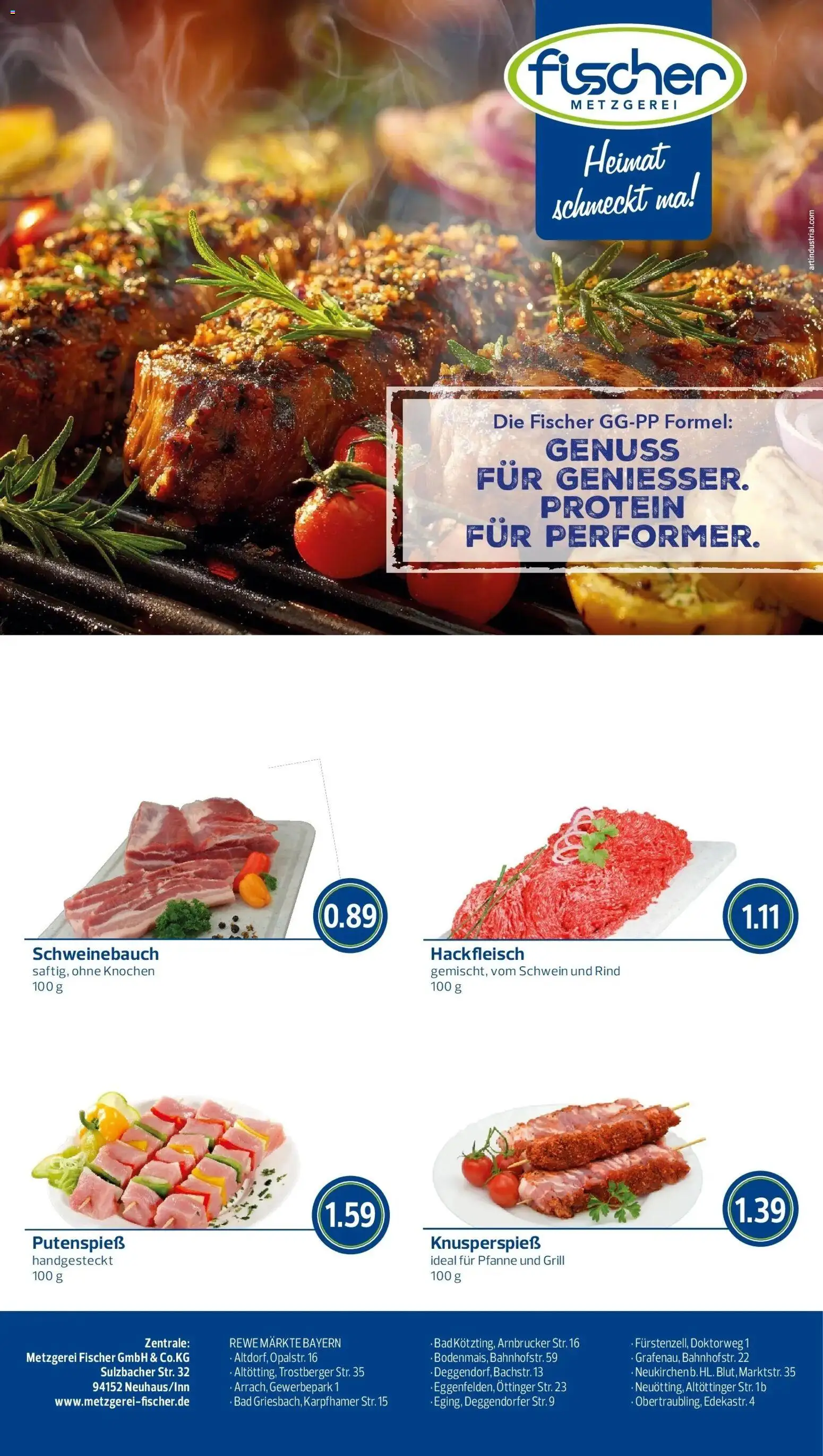 REWE Prospekt ab 10.08.2026 zum Blättern » Angebote | Seite: 6 | Produkte: Grill, Schweinebauch, Bad, Hackfleisch