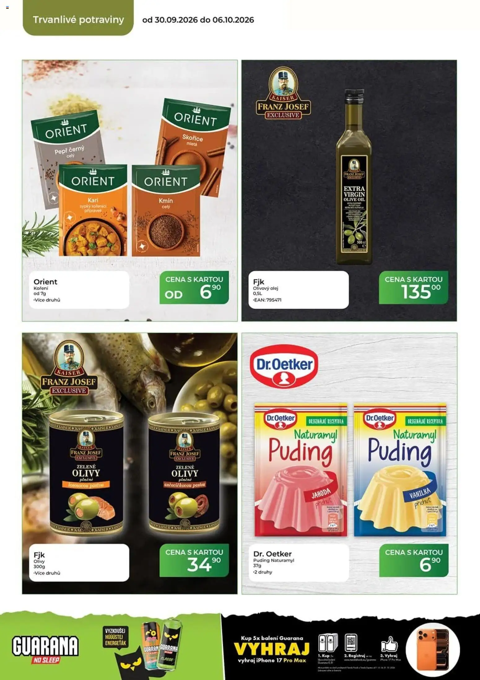 Tamda Foods leták od 30.09.2026 | Strana: 42 | Produkty: Olivový olej, Puding, Vanilka, Potraviny