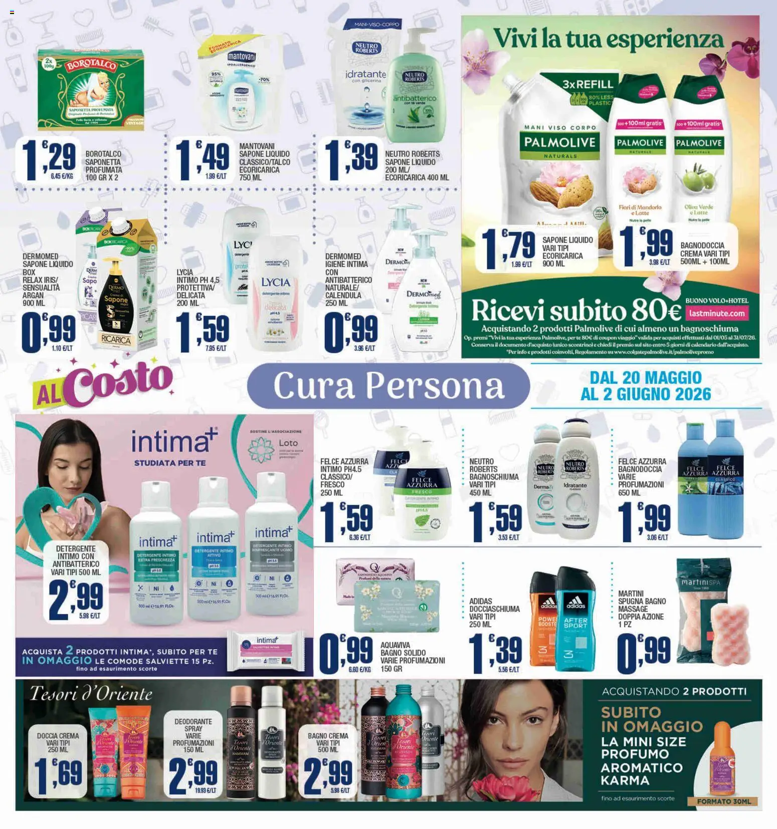 Volantino Splendidi e Splendenti del 20.05.2026 | Pagina: 2 | Prodotti: Spugna, Intimo, Latte, Doccia
