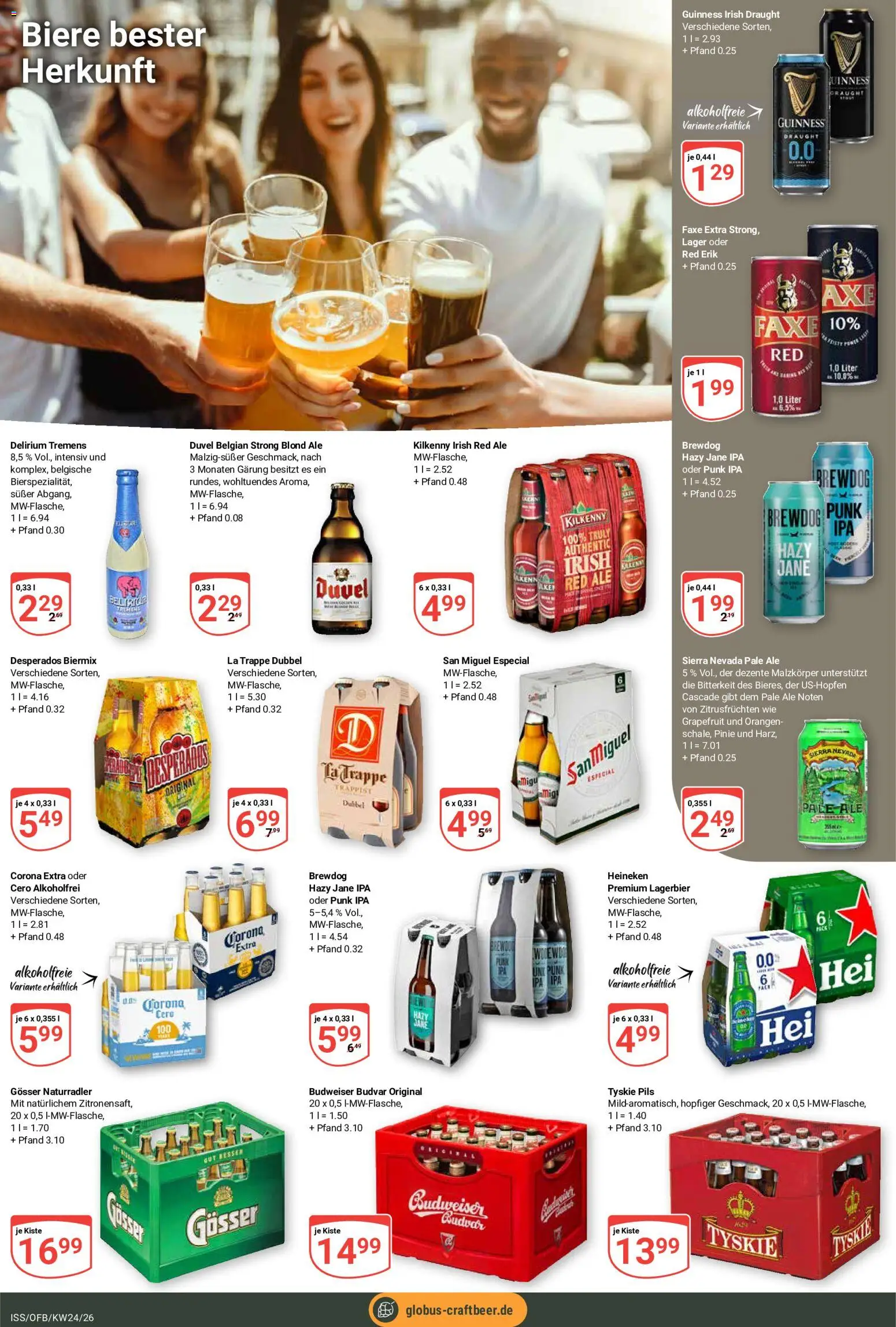 Globus Prospekt – gültig ab 08.06.2026 | Seite: 20 | Produkte: Tyskie, Pils, Orangen, Heineken