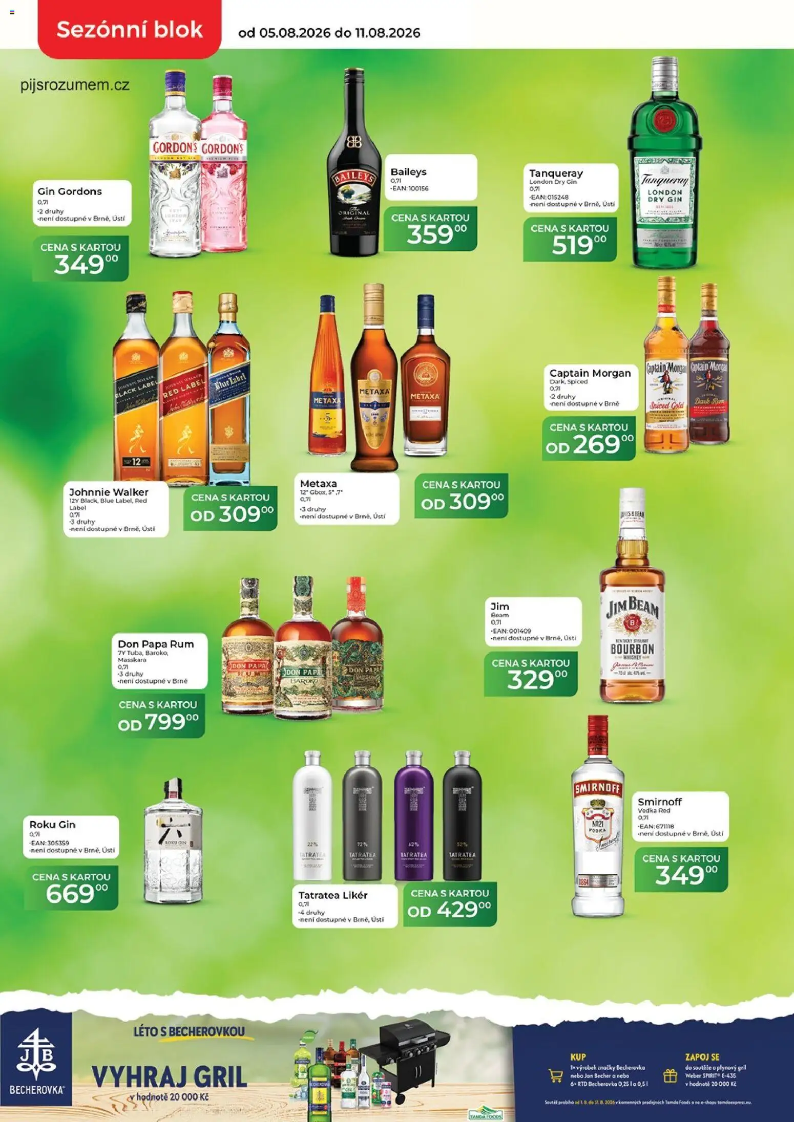 Tamda Foods leták od 05.08.2026 | Strana: 8 | Produkty: Don Papa rum, Gin, Likér, Gril
