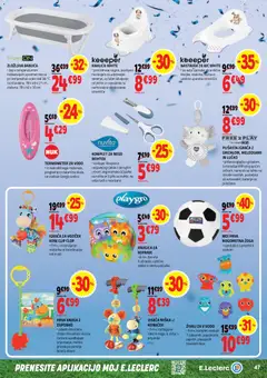 E.leclerc katalog akcije – veljaven od 17.06.2026 | Stran: 47 | Izdelki: Termometer, Baterije, Knjiga, Voziček