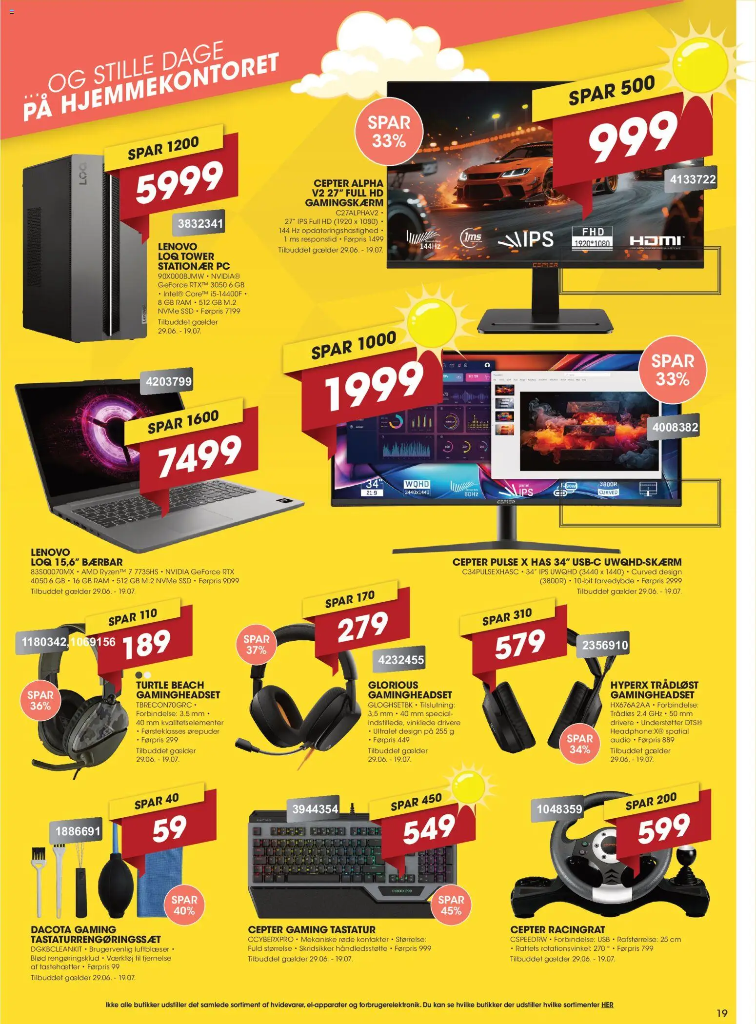 Punkt1 tilbudsavis – gyldig fra 29/06/2026 | Side: 19 | Produkter: RAM, USB, PC, Tastatur