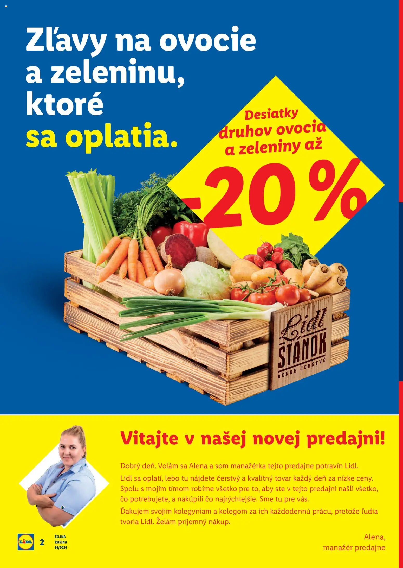 Nové Lidl akcie – leták je platný od 03.09.2026 | Strana: 2 | Produkty: Ovocie