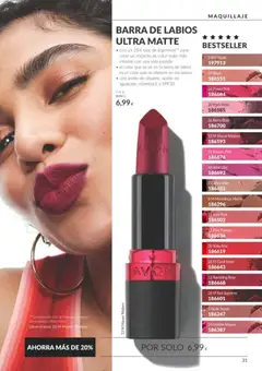 Vista previa Catálogo AVON campaña 10 válido desde el 01/10/2026 | Página: 31 | Productos: Maquillaje, Puré, Aceite, Barra de labios