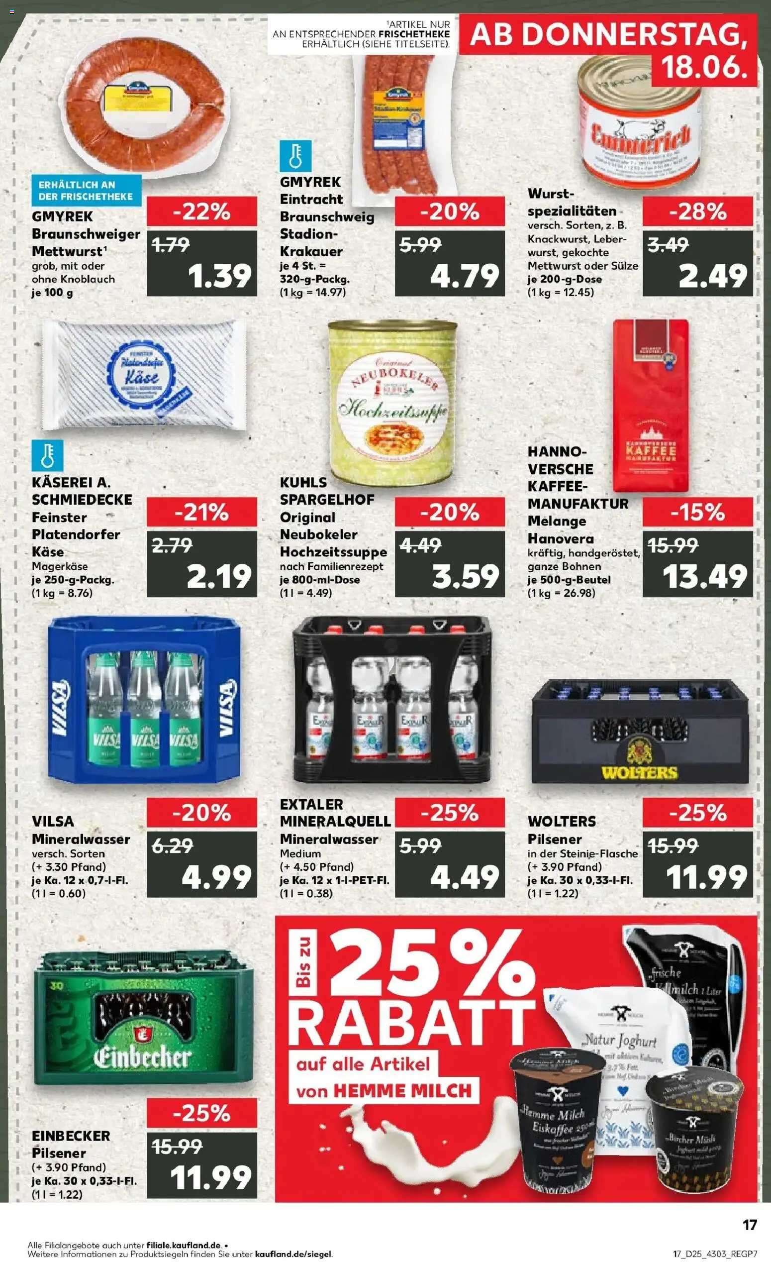 Kaufland Prospekt Gifhorn – gültig ab 15.06.2026 | Seite: 2 | Produkte: Musli, Milch, Käse, Joghurt