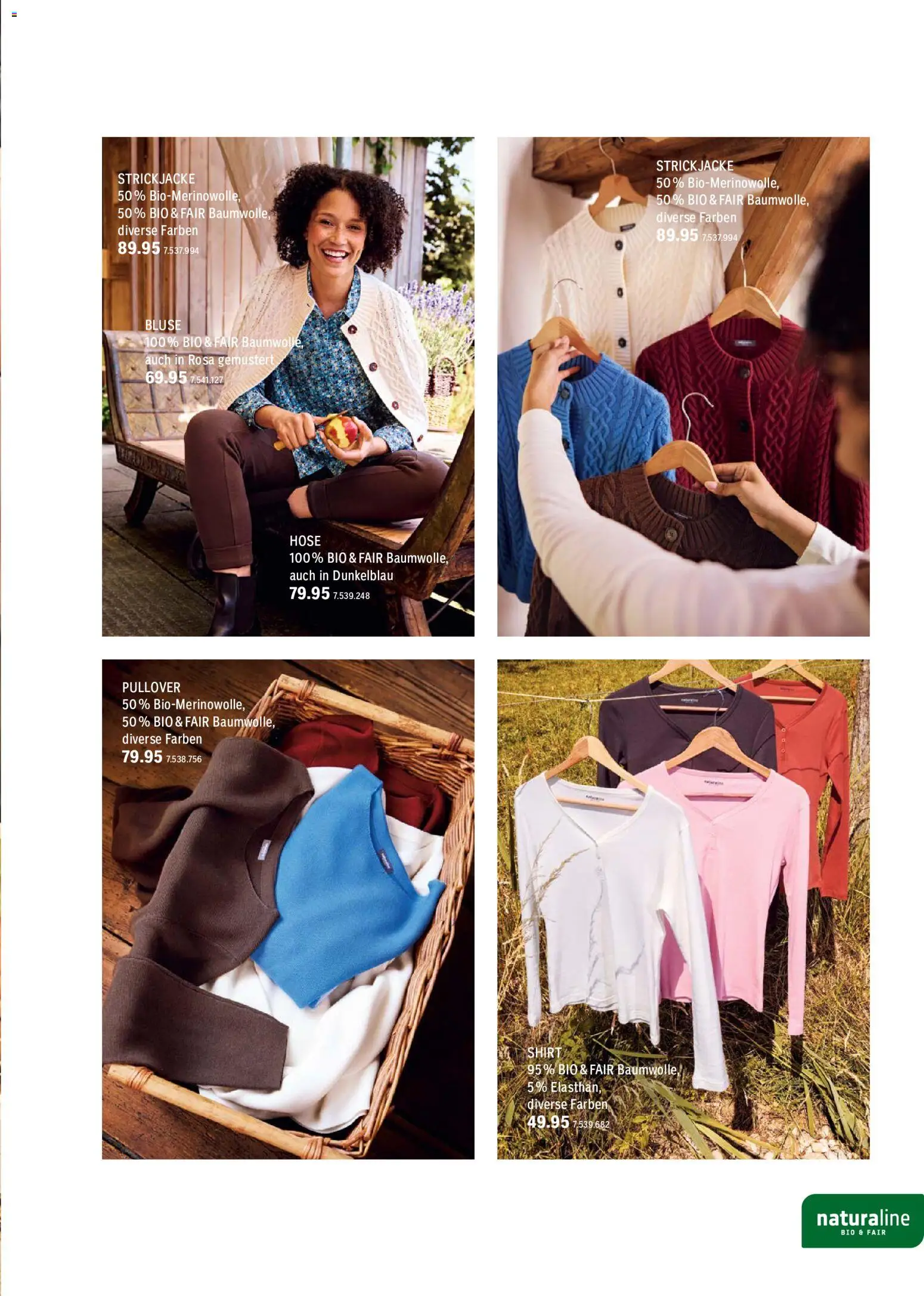 Coop City aktionen Naturaline – gültig ab 31.08.2026 | Seite: 5 | Produkte: Bluse, Pullover, Hose, Strickjacke