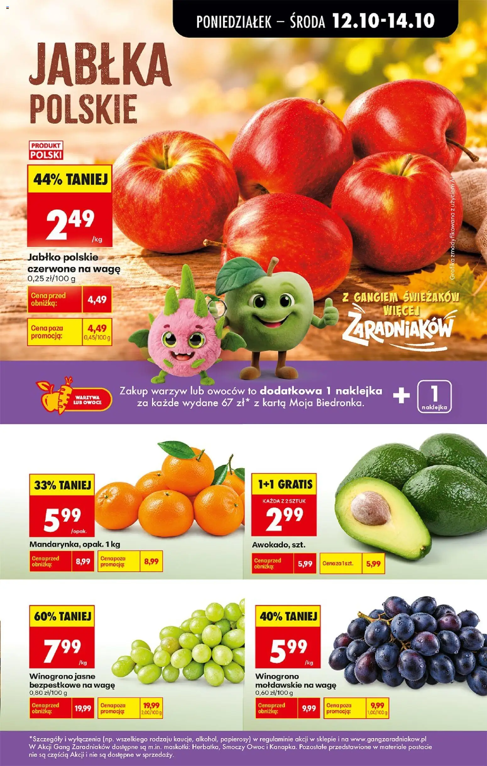 Biedronka Polsko leták - Codziennie niskie ceny od 12.10.2026 | Strana: 24 | Produkty: Jablka