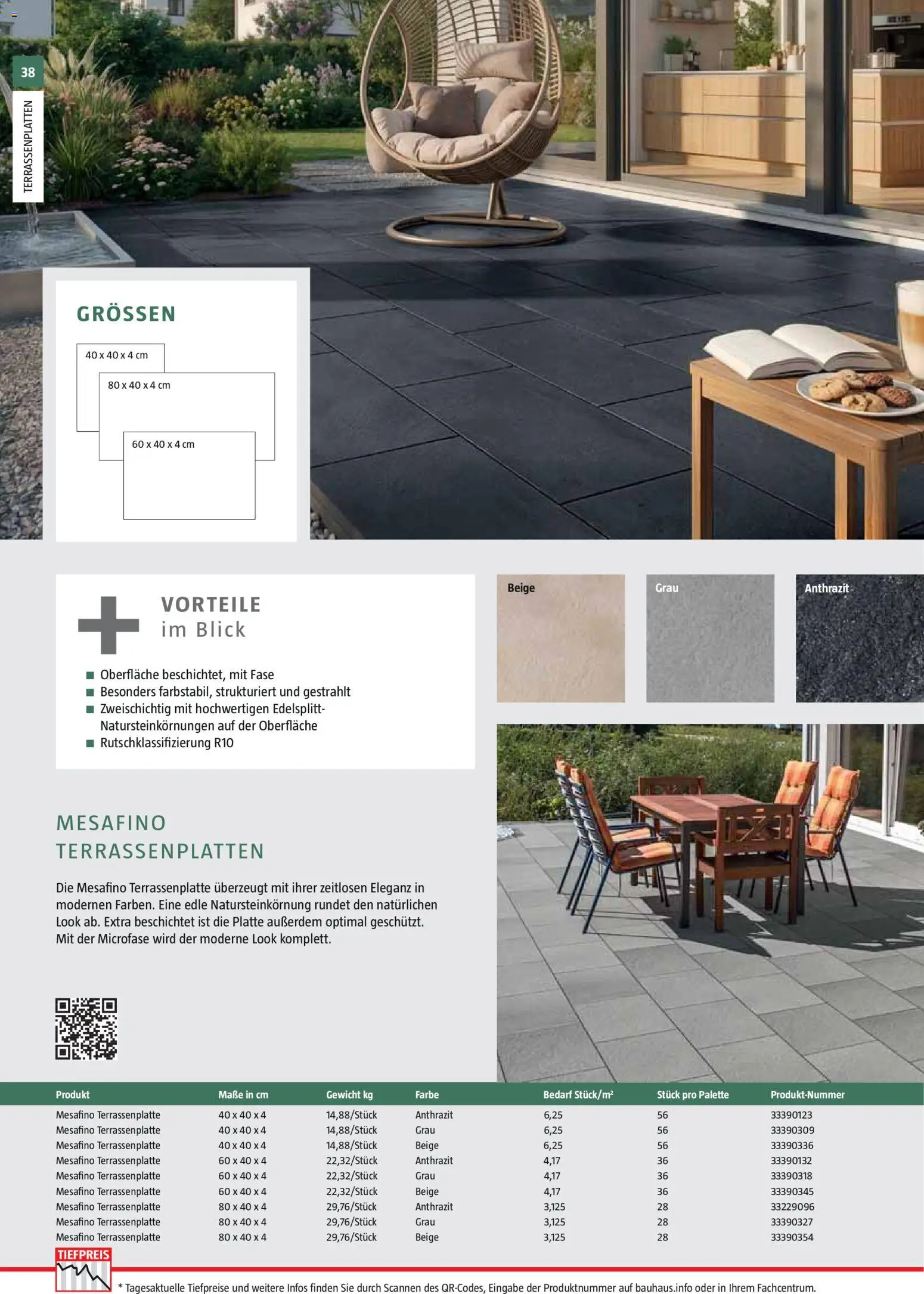 Bauhaus Gartenbaumaterialien gültig ab 01.04.2026 | Seite: 38 | Produkte: Gewicht
