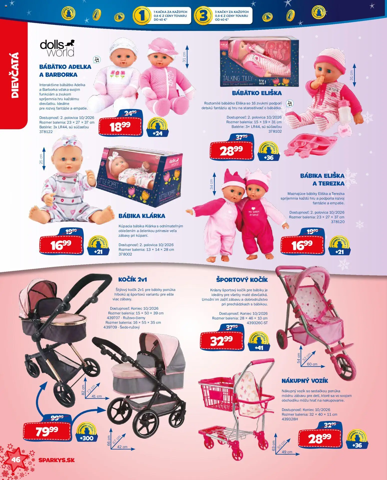 Nové ALLTOYS akcie – leták je platný od 06.10.2026 | Strana: 46 | Produkty: Batérie, Kačka, Bábika