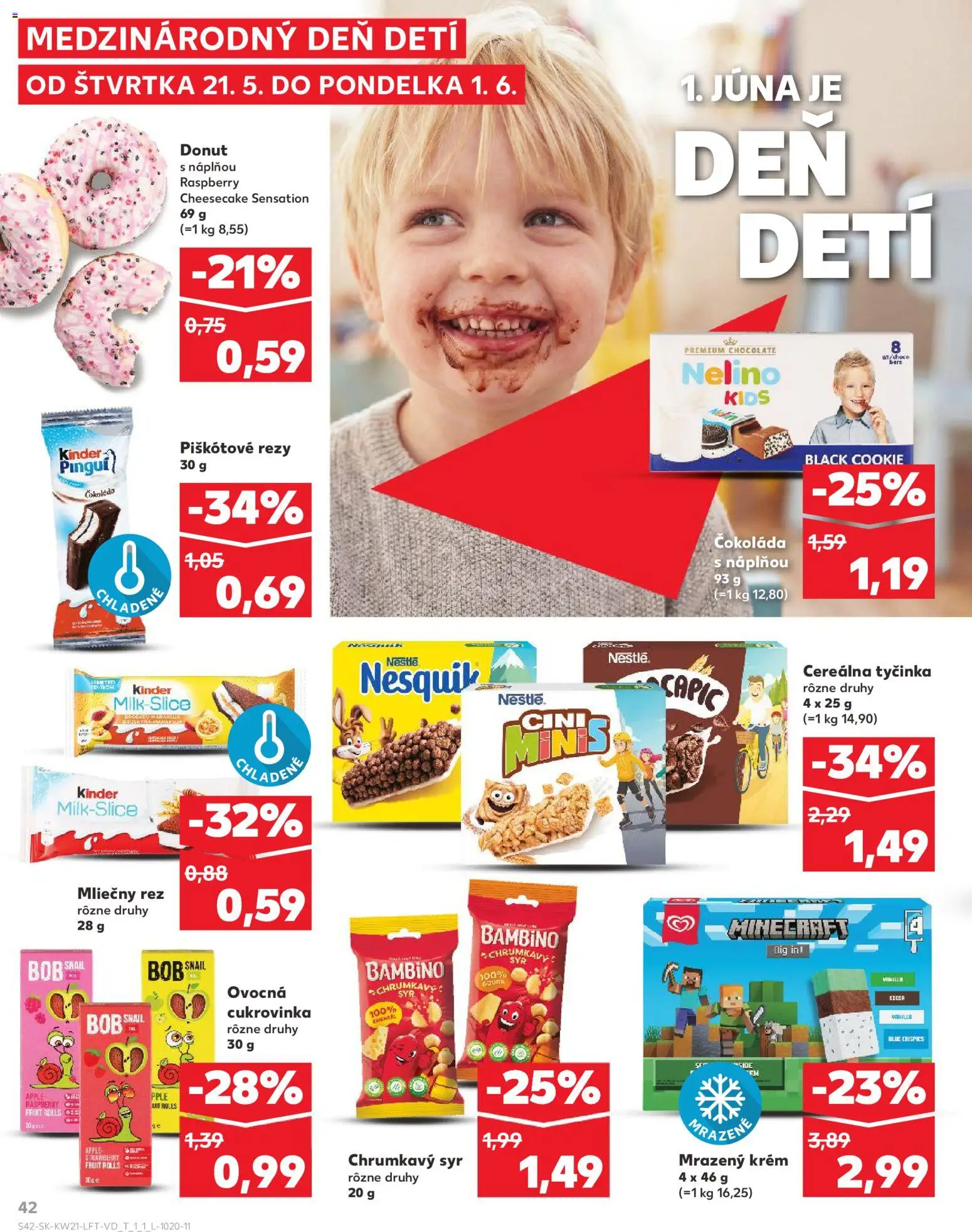 Kaufland SK akciós ujság - amely érvényes a következő dátumtól: 21.05.2026 | Oldal: 42 | Termékek: Gouda, Bor