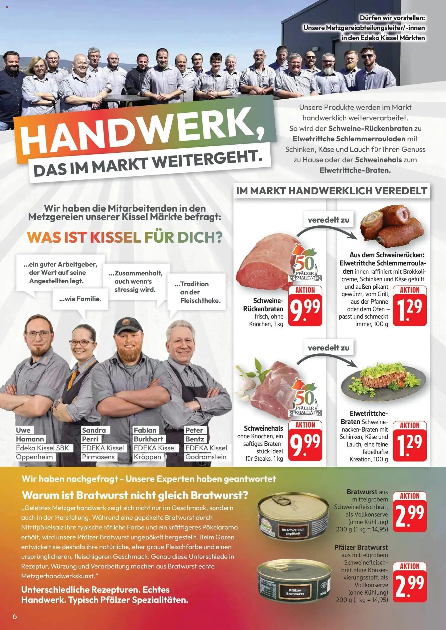 Edeka Prospekt Kröppen (ab 26.10.2026) » Angebote Online | Seite: 6 | Produkte: Ofen, Spezialitäten, Bratwurst, Brokkoli