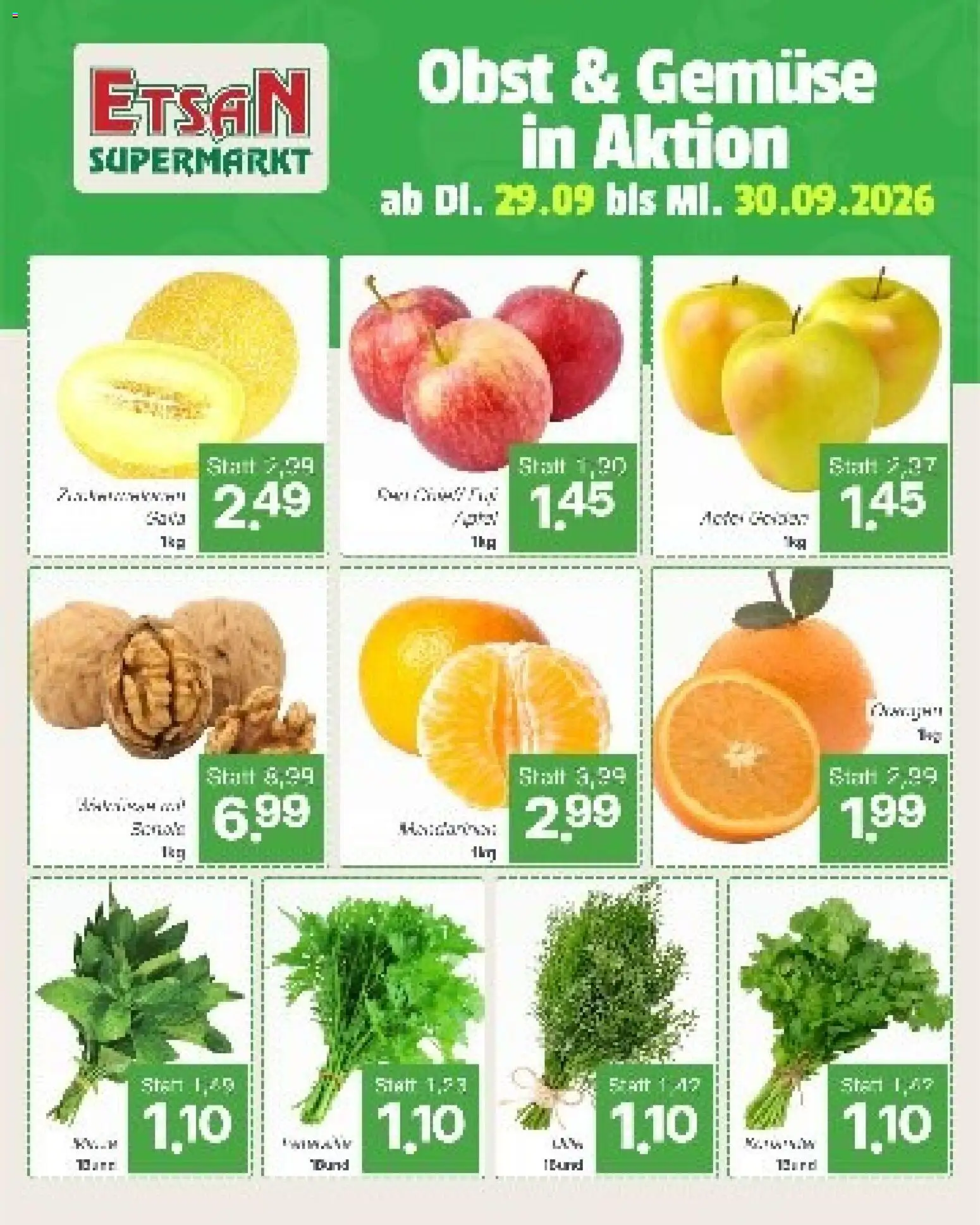 ETSAN Flugblatt gültig ab 29.09.2026 | Seite: 2 | Produkte: Gemüse, Obst