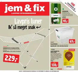 Jem & fix - Tilbudsavis uge 39 gyldig fra 20/09/2026