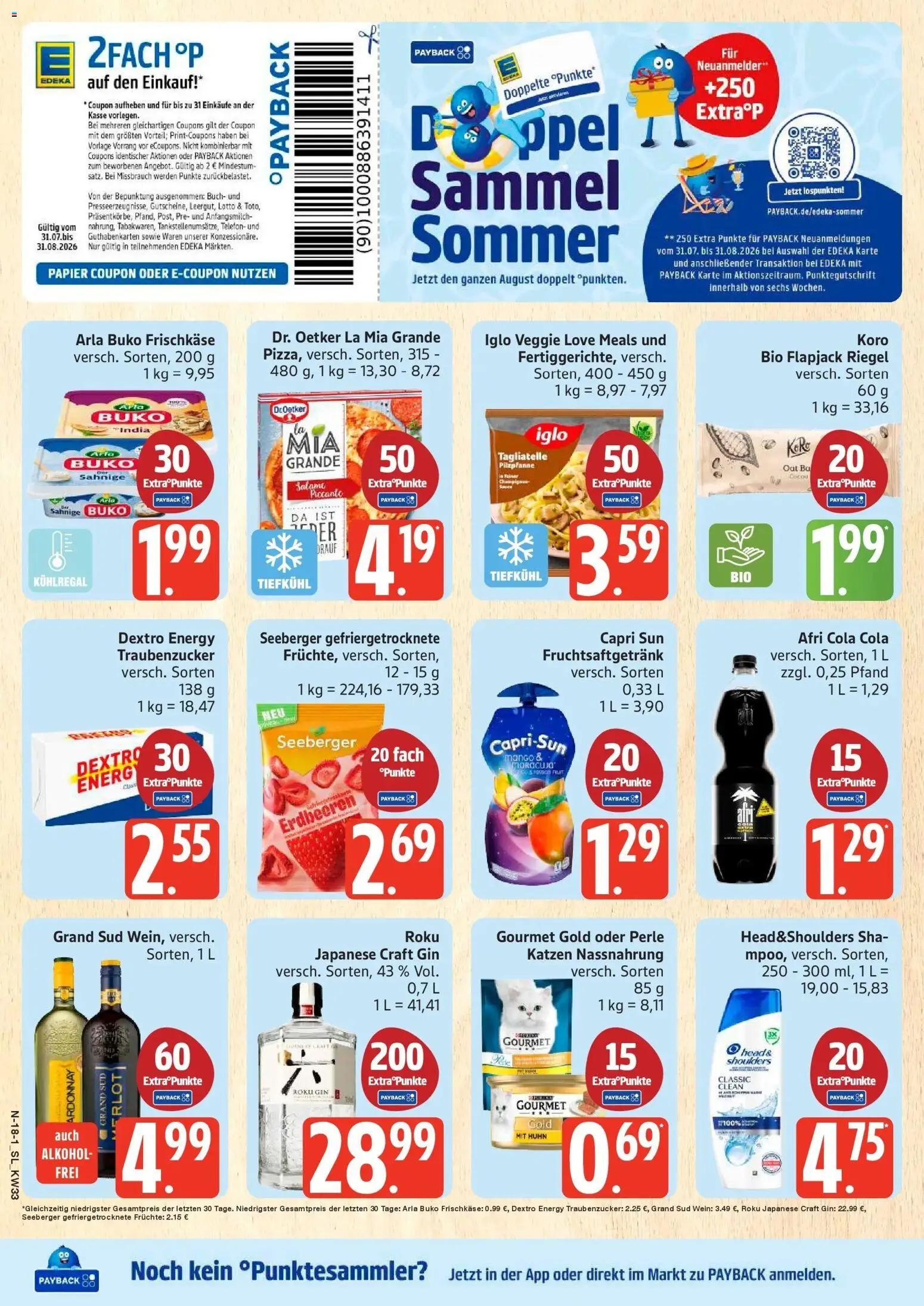 Edeka Prospekt Schleswig (ab 10.08.2026) » Angebote Online | Seite: 18 | Produkte: Iglo, Wein, Telefon, Frischkase
