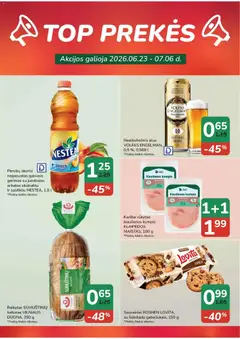 ČIA MARKET leidinys galioja nuo 2026.06.23 | Puslapis: 16 | Prekių: Batonas, Nealkoholinis alus, Kiaulienos, Kumpis