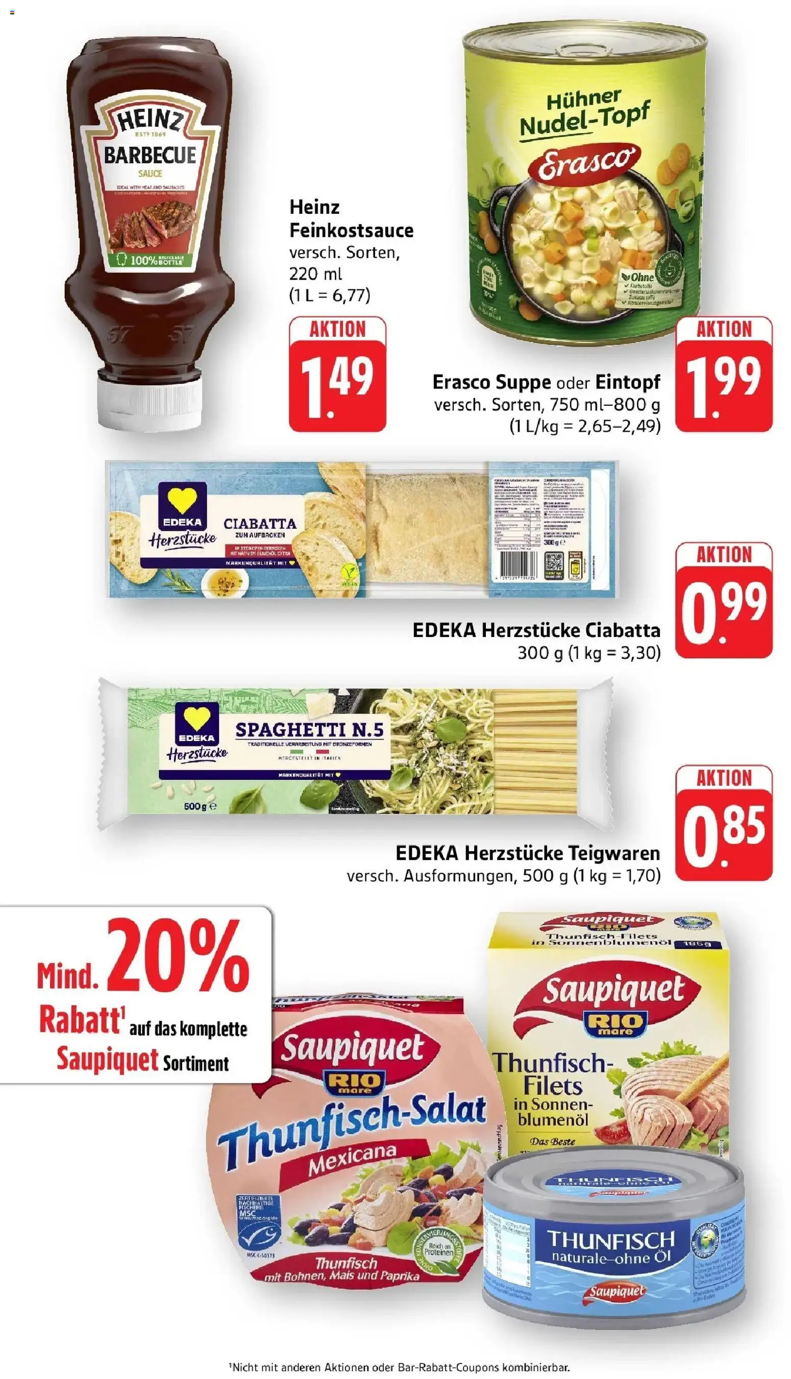 nah & gut Prospekt Birkendorf – gültig ab 29.06.2026 | Seite: 7 | Produkte: Öl, Thunfisch, Paprika, Erasco