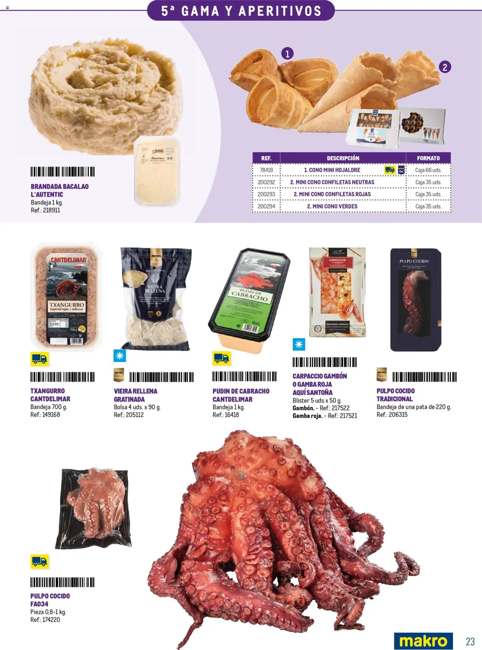 Makro Especial Catering │ válido desde el 16/03/2026 | Página: 23 | Productos: Μπιμπερό, Bolsa, Bandeja, Caja