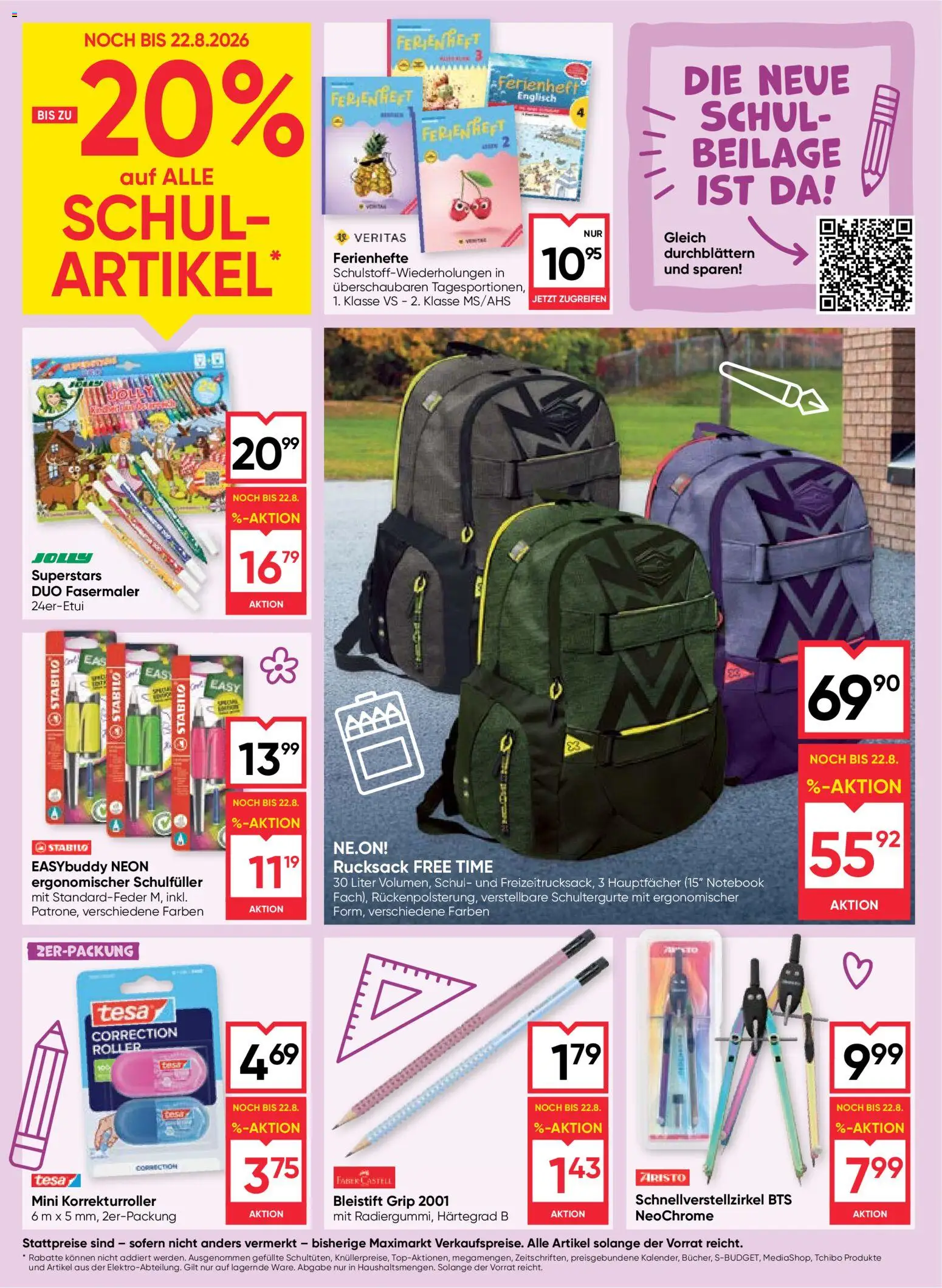 Maximarkt Flugblatt gültig ab 13.08.2026 | Seite: 18 | Produkte: Rucksack