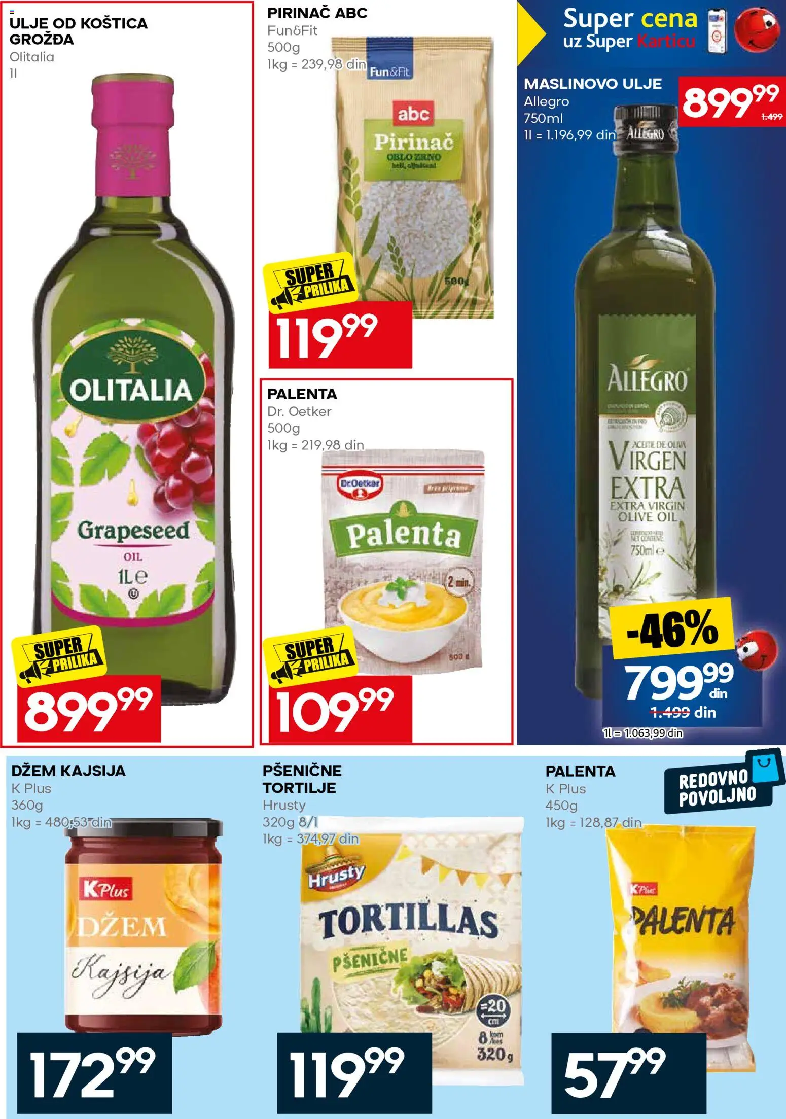 Mercator katalog - važi od 31.08.2026 | Strana: 37 | Proizvode: Palenta, Dzem, Kajsija, Tortilje