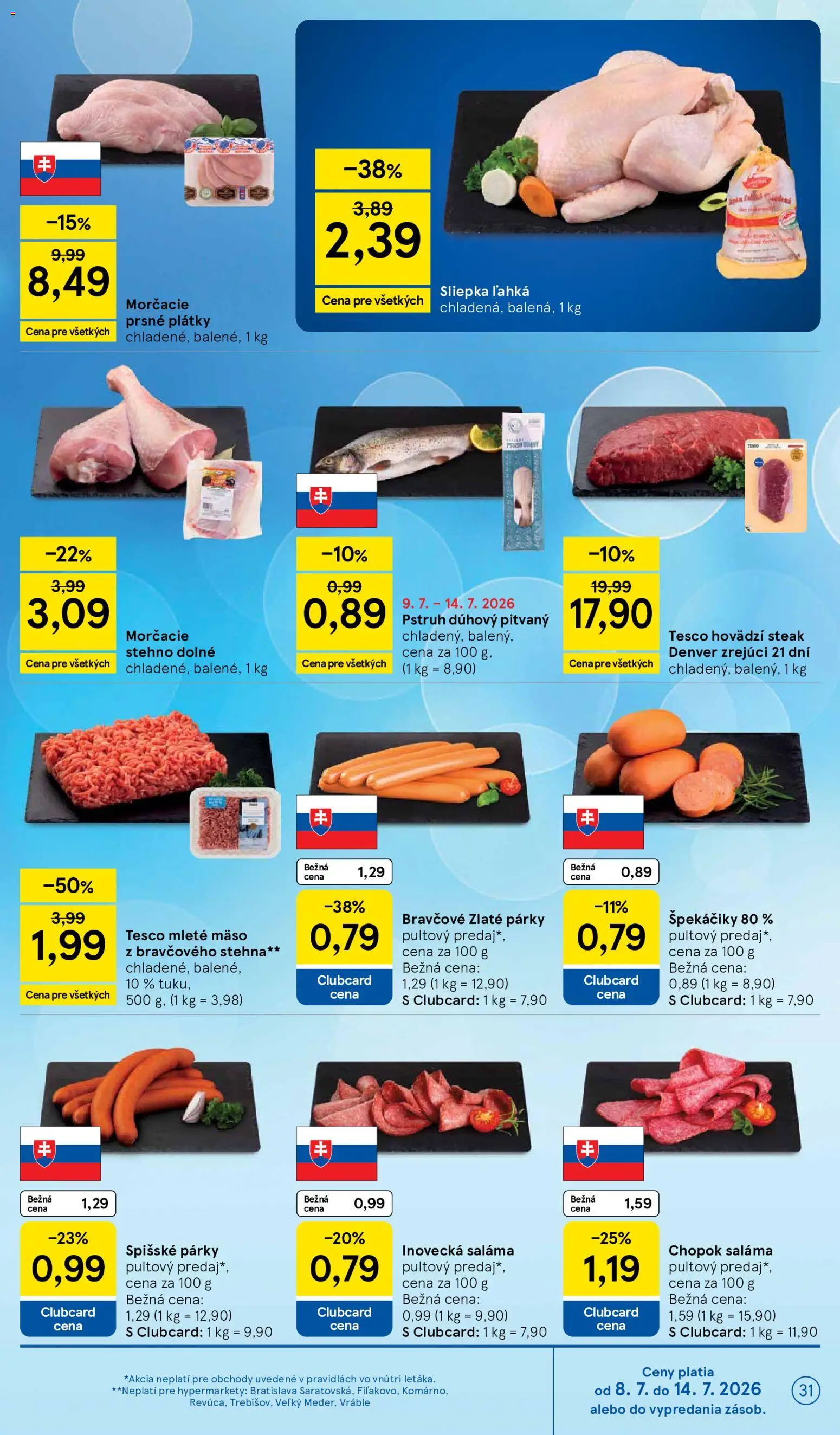 Nové Tesco akcie – leták je platný od 08.07.2026 | Strana: 31