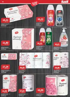 Náhled letáku Kubík leták - Velkoobchod 09/2026 od 01.09.2026 | Strana: 43 | Produkty: Sprchový gel, Utěrky, Toaletní papír, Ubrousky