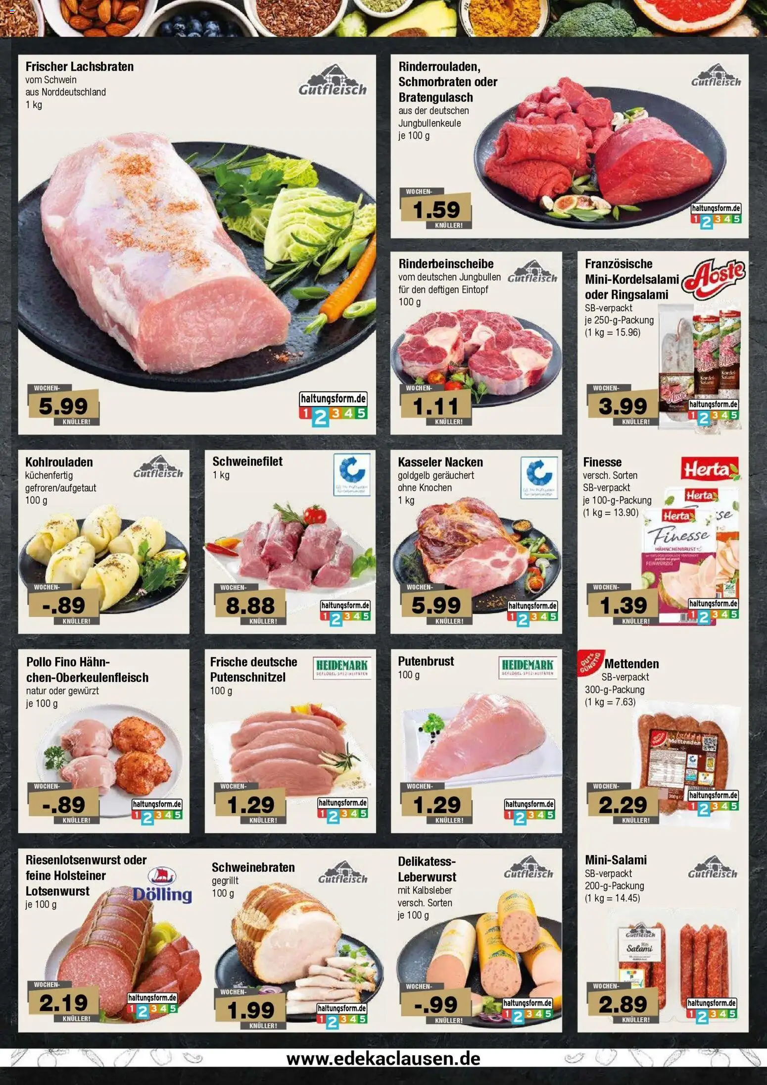 Edeka Prospekt Hamburg (ab 19.10.2026) » Angebote Online | Seite: 3 | Produkte: Putenbrust, Kalbsleber, Schweinefilet, Herta finesse