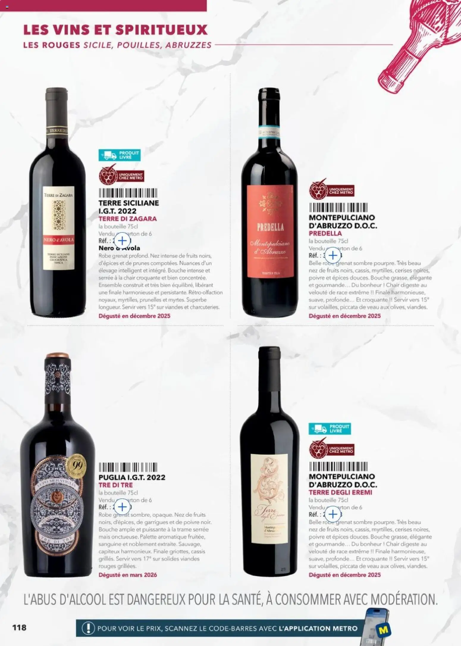 {H1} | Page: 118 | Produits: Cassis, Cerises, Mais, Livre