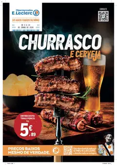 Pré-visualização E.Leclerc folheto Churrasco e Cerveja válido de 02.06.2026