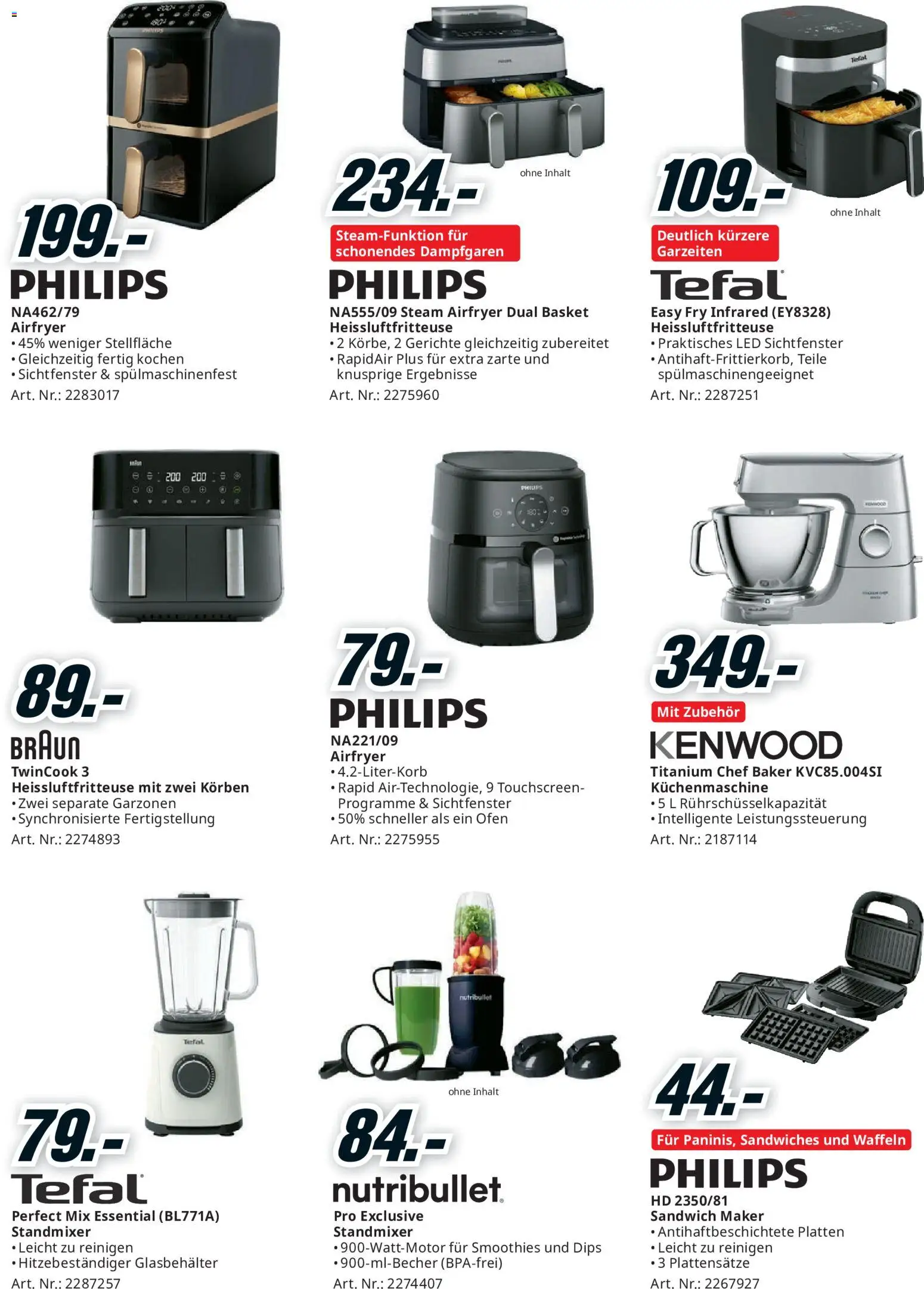 Media Markt aktionen – gültig ab 23.08.2026 | Seite: 25 | Produkte: Waffeln, Heißluftfritteuse, Ofen, Philips