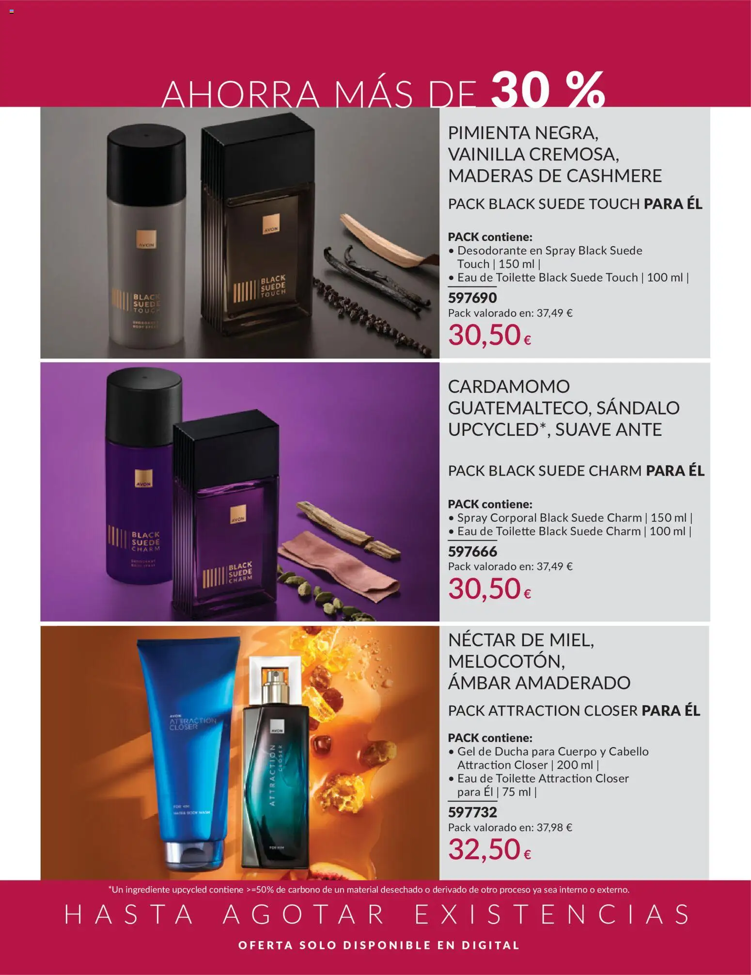 Catálogo AVON campaña 6 │ válido desde el 01.06.2026 | Página: 202 | Productos: Eau de toilette, Gel de ducha, Desodorante, Spray corporal