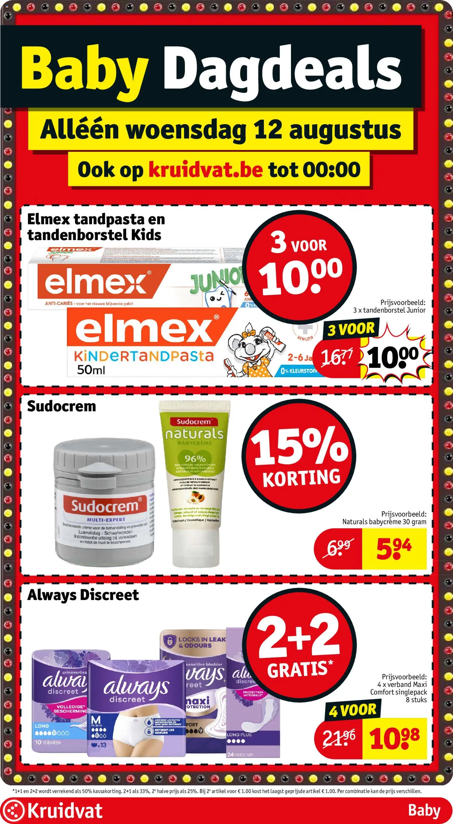 {H1} | Pagina: 9 | Producten: Verband, Kindertandpasta, Crème, Ingrediënten
