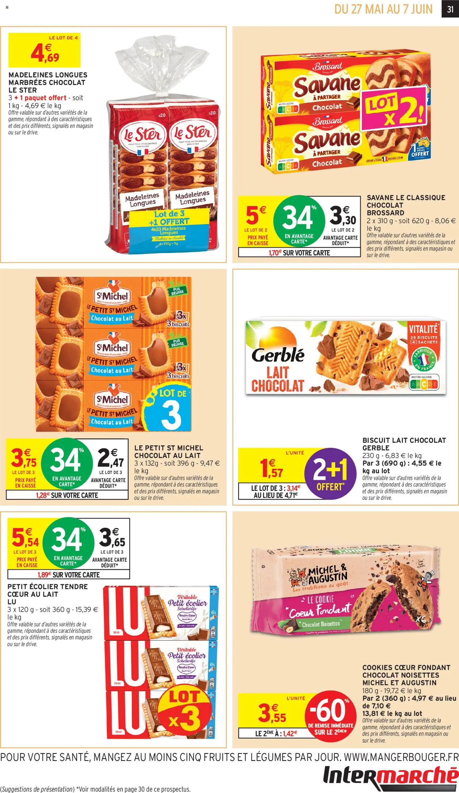 {H1} | Page: 31 | Produits: Noisettes, Cookies, Lait, Chocolat