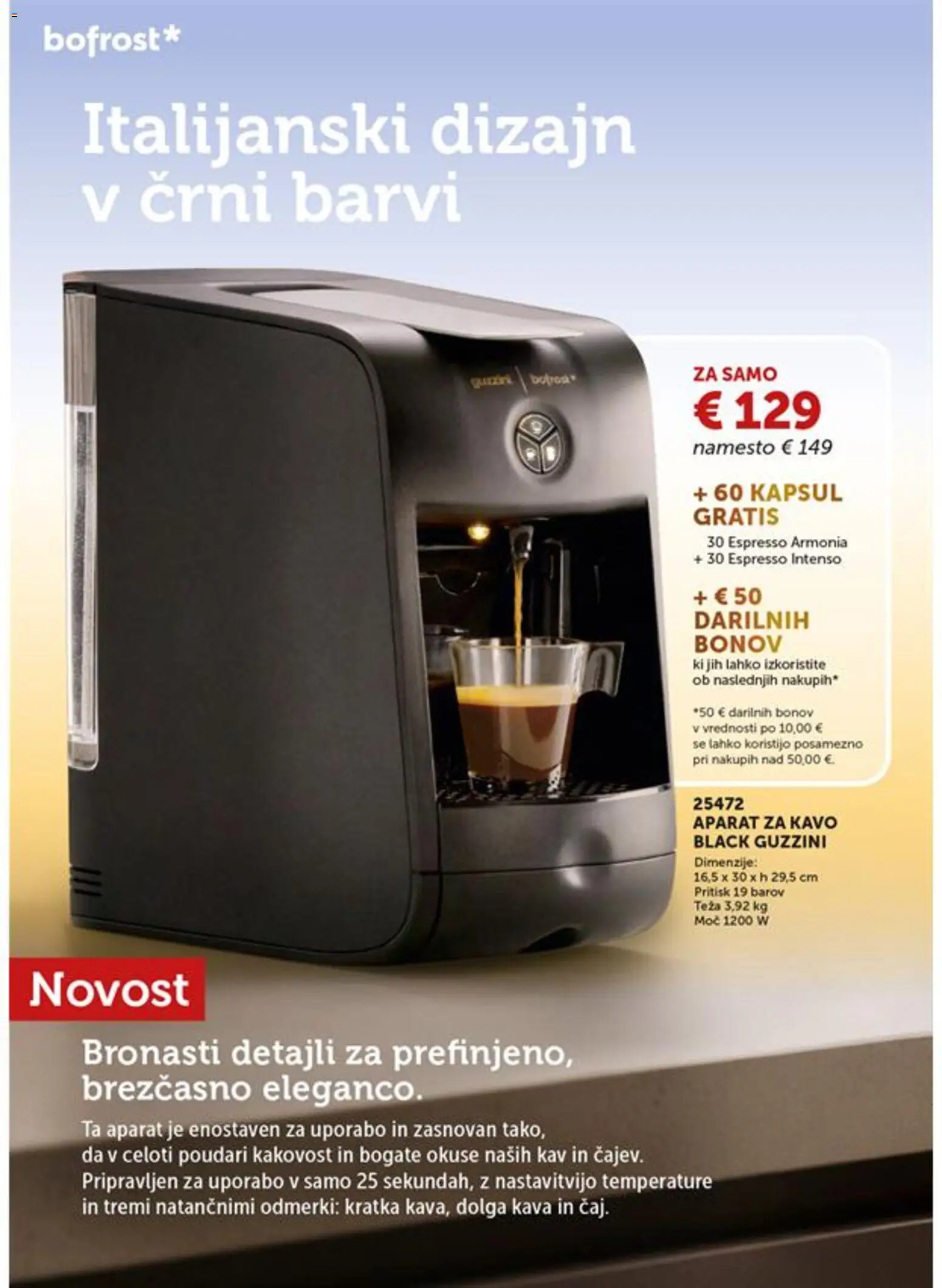 Novi Bofrost katalog ponudbe – veljaven od 01.07.2026 | Stran: 94 | Izdelki: Teza, Aparat za kavo, Kava