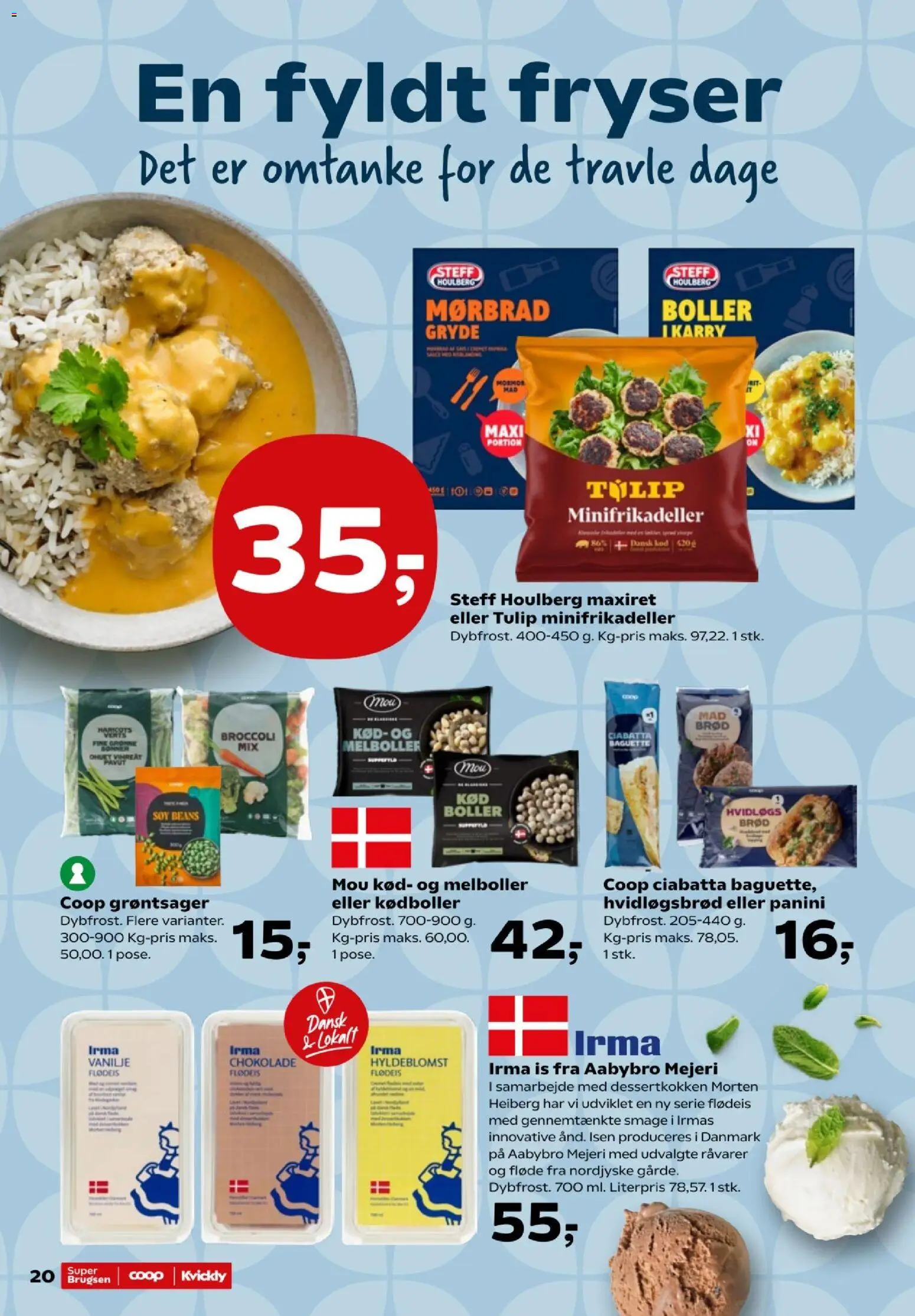Kvickly tilbudsavis – gyldig fra 23/10/2026 | Side: 22 | Produkter: Fløde, Bønner, Is, Grønne Bønner