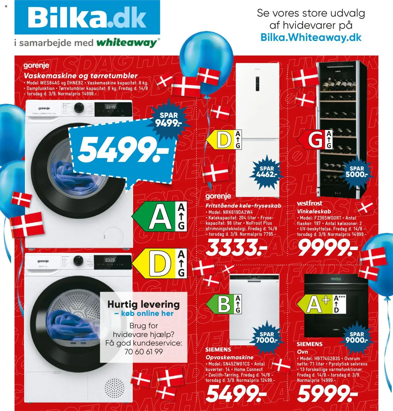 Bilka tilbudsavis – gyldig fra 14/08/2026 | Side: 23 | Produkter: Vaskemaskine, Tørretumbler, Opvaskemaskine