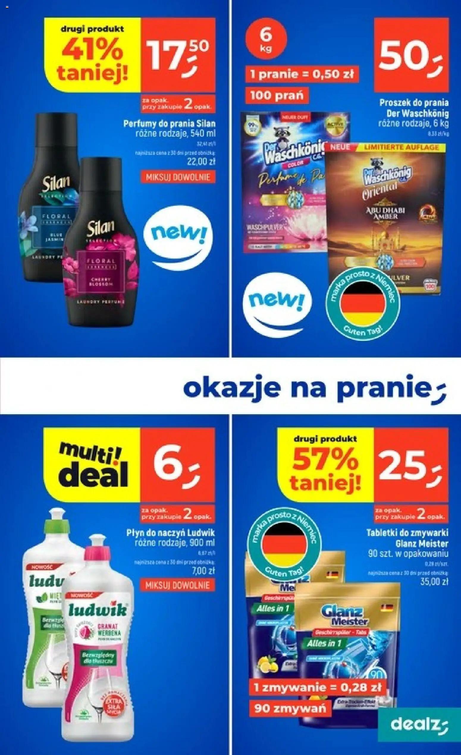 Dealz gazetka od 25.06.2026 | Strona: 25 | Produkty: Perfumy, Proszek do prania, Tabletki do zmywarki