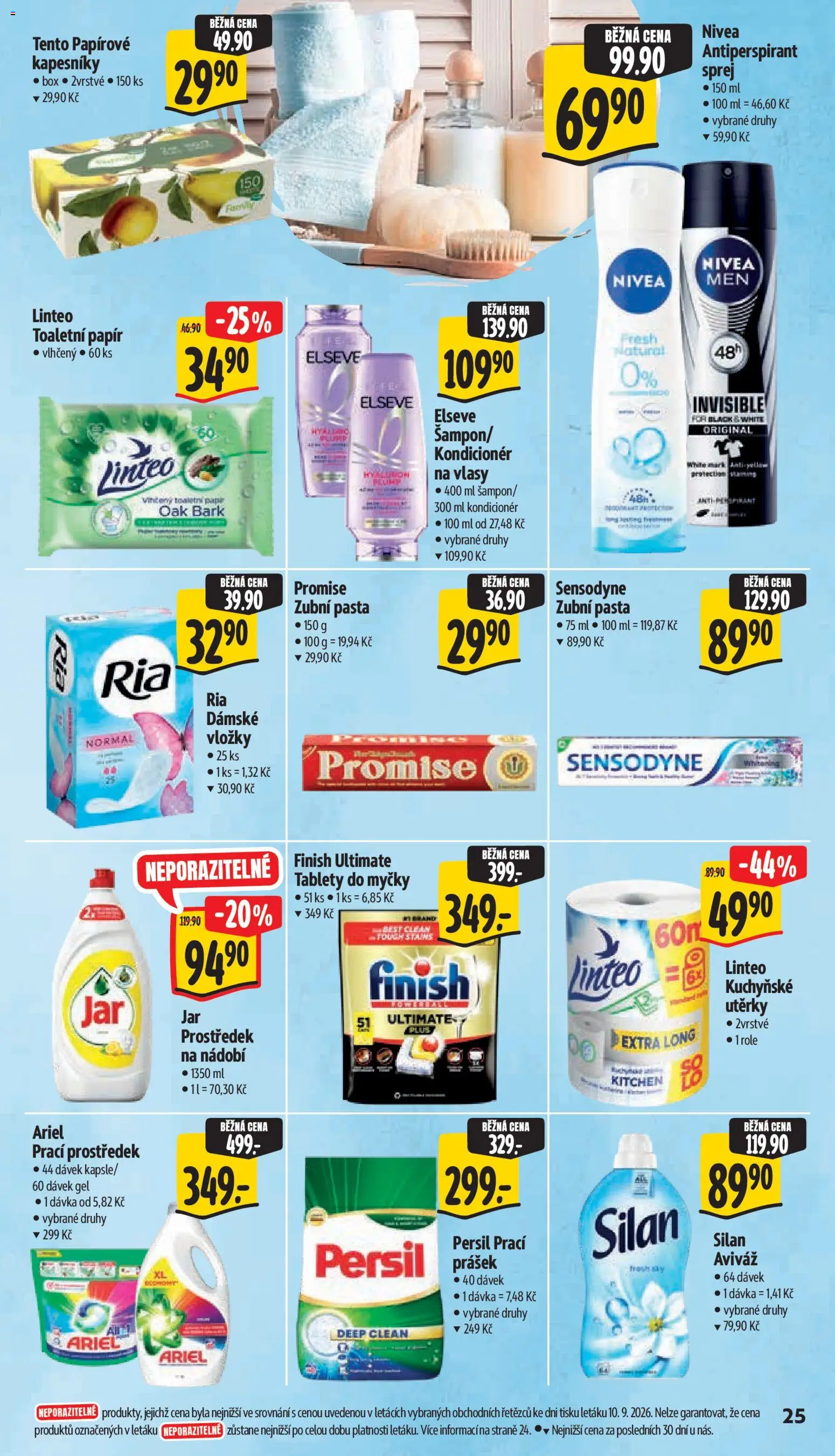 Albert leták - Supermarket -  	Frenštát pod Radhoštěm od 16.09.2026 | Strana: 39 | Produkty: Aviváž, Toaletní papír, Persil, Kapesníky