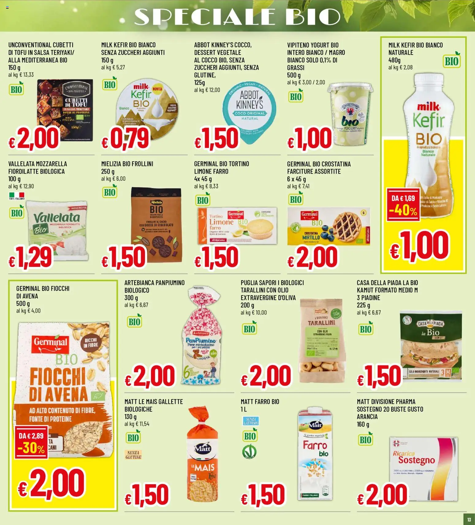 Volantino Galassia del 16/07/2026 | Pagina: 13 | Prodotti: Cocco, Arancia, Frollini, Farro