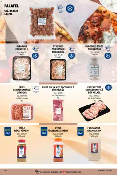 Metro Street food megoldások - amely érvényes a következő dátumtól: 01.04.2026 | Oldal: 14 | Termékek: Csirkecombfile, Bor, Csirkecomb, Csirkemell