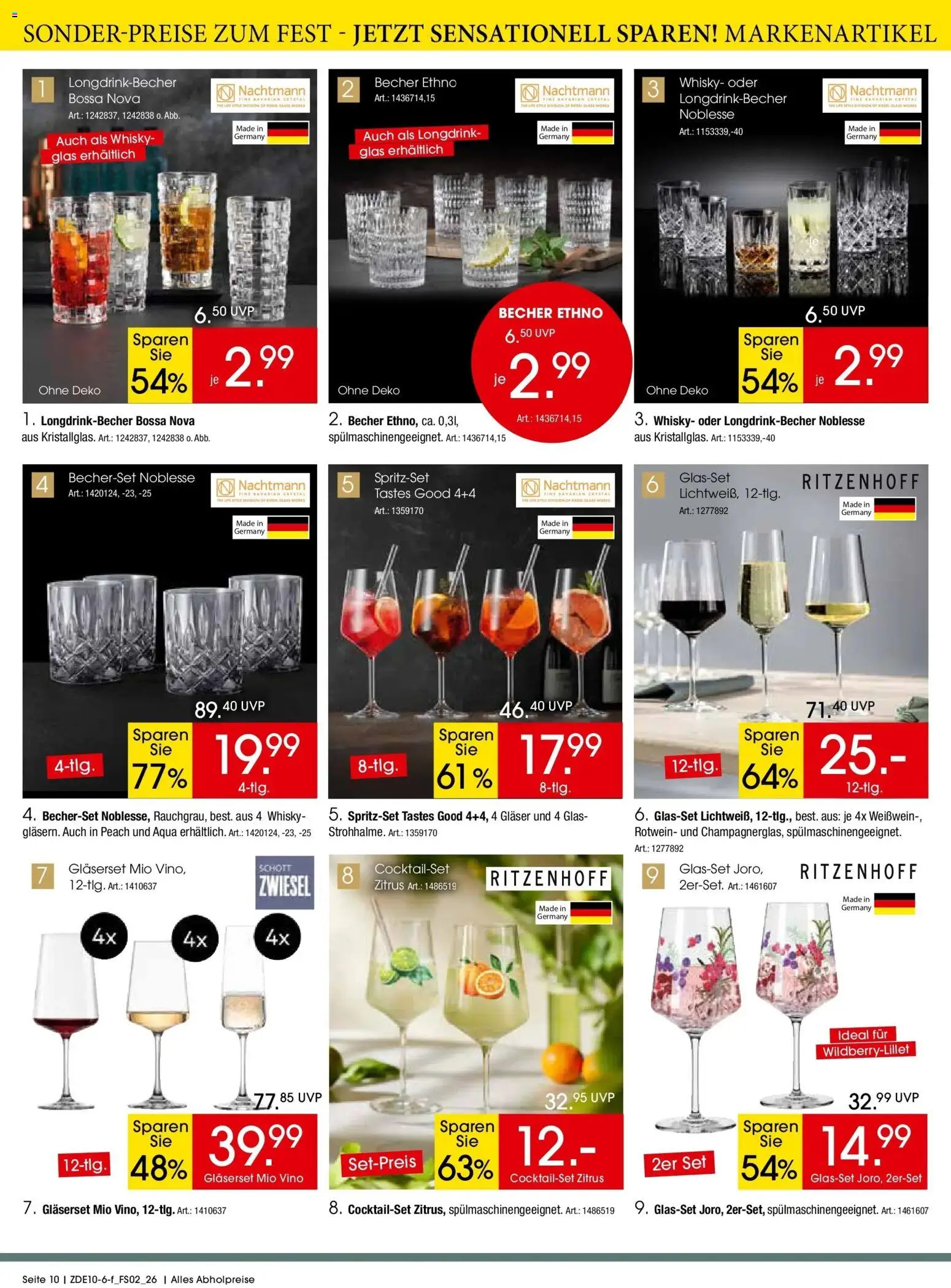 Zurbrüggen Sonder-Preise zum Fest – gültig ab 10.10.2026 | Seite: 10 | Produkte: Whisky, Weißwein, Rotwein