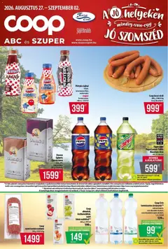 Ajánlatok - Coop újság érvényessége 2026.08.31-ig - amely érvényes a következő dátumtól: 2026.08.24.
