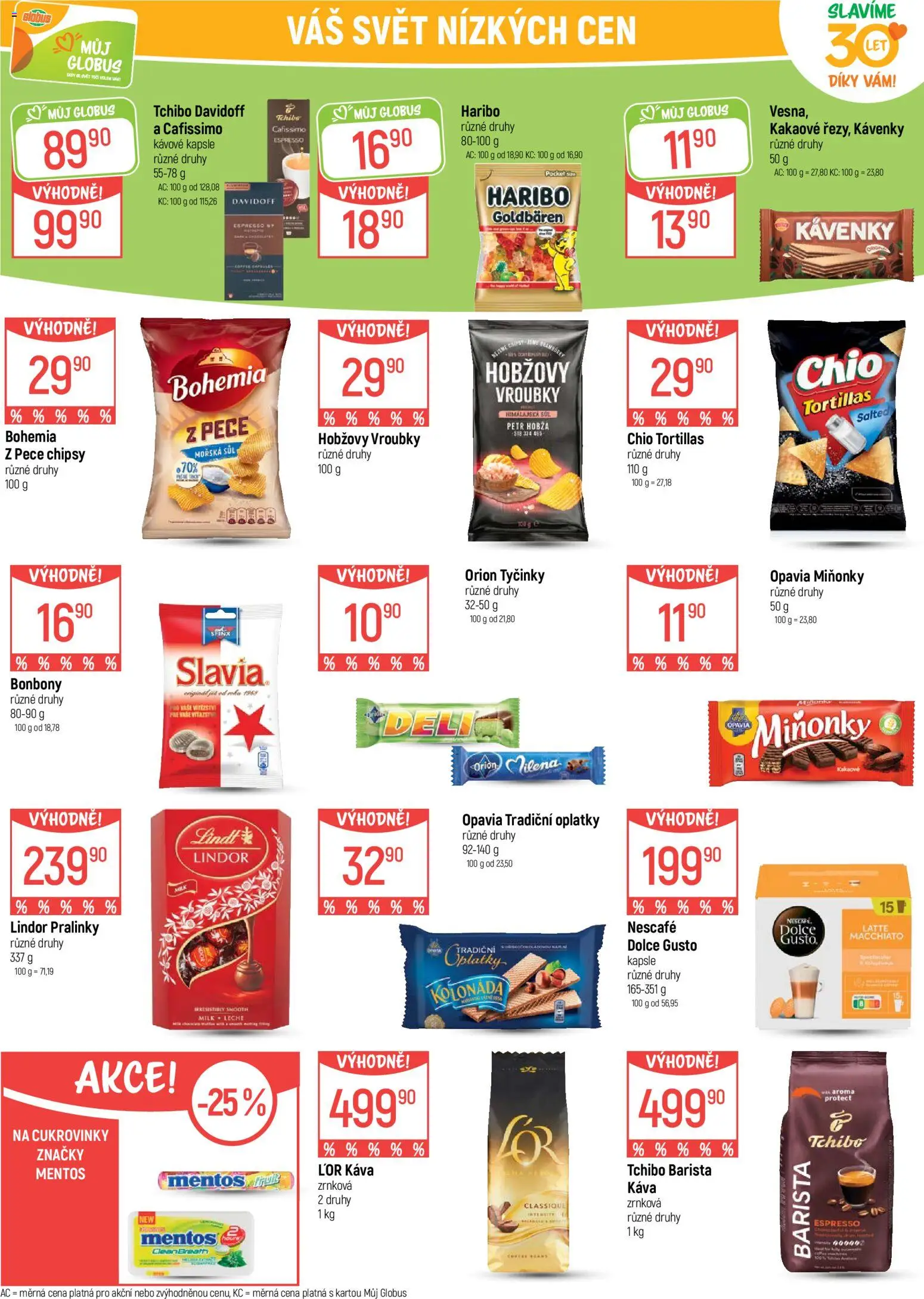 Globus leták od 17.06.2026 | Strana: 30 | Produkty: Lindt, Haribo, Tchibo barista, Chipsy
