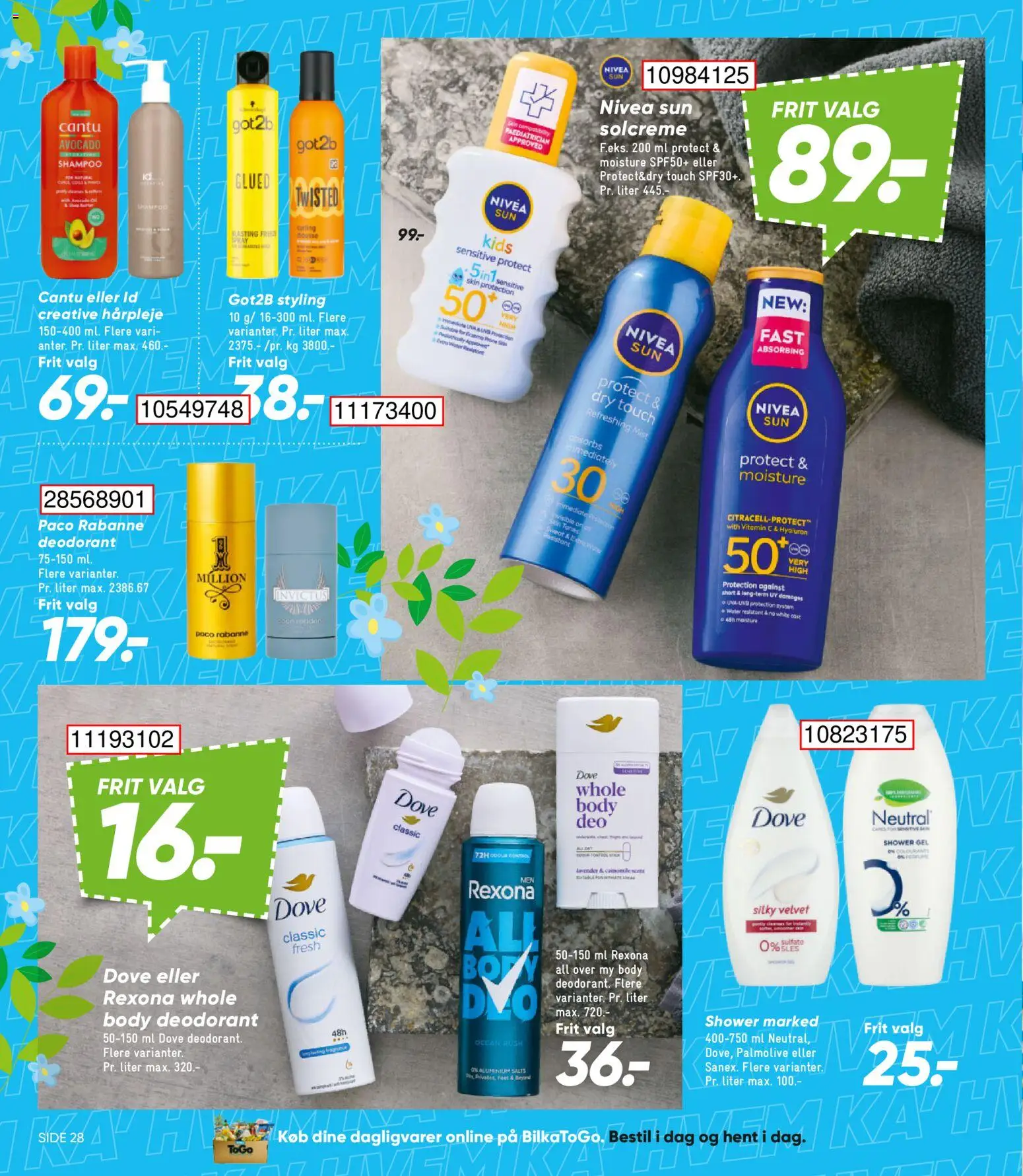 Bilka tilbudsavis – gyldig fra 15.05.2026 | Side: 45 | Produkter: Shampoo, Solcreme, Deodorant, Avocado