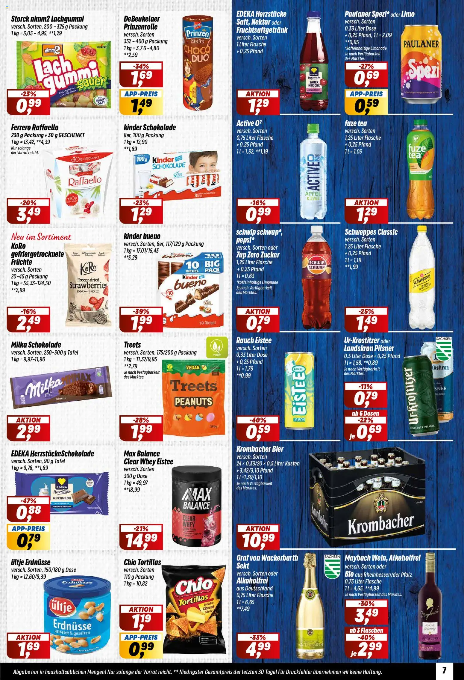Simmel Prospekt – gültig ab 20.07.2026 | Seite: 7 | Produkte: Ultje erdnusse, Bier, Äpfel, Milka